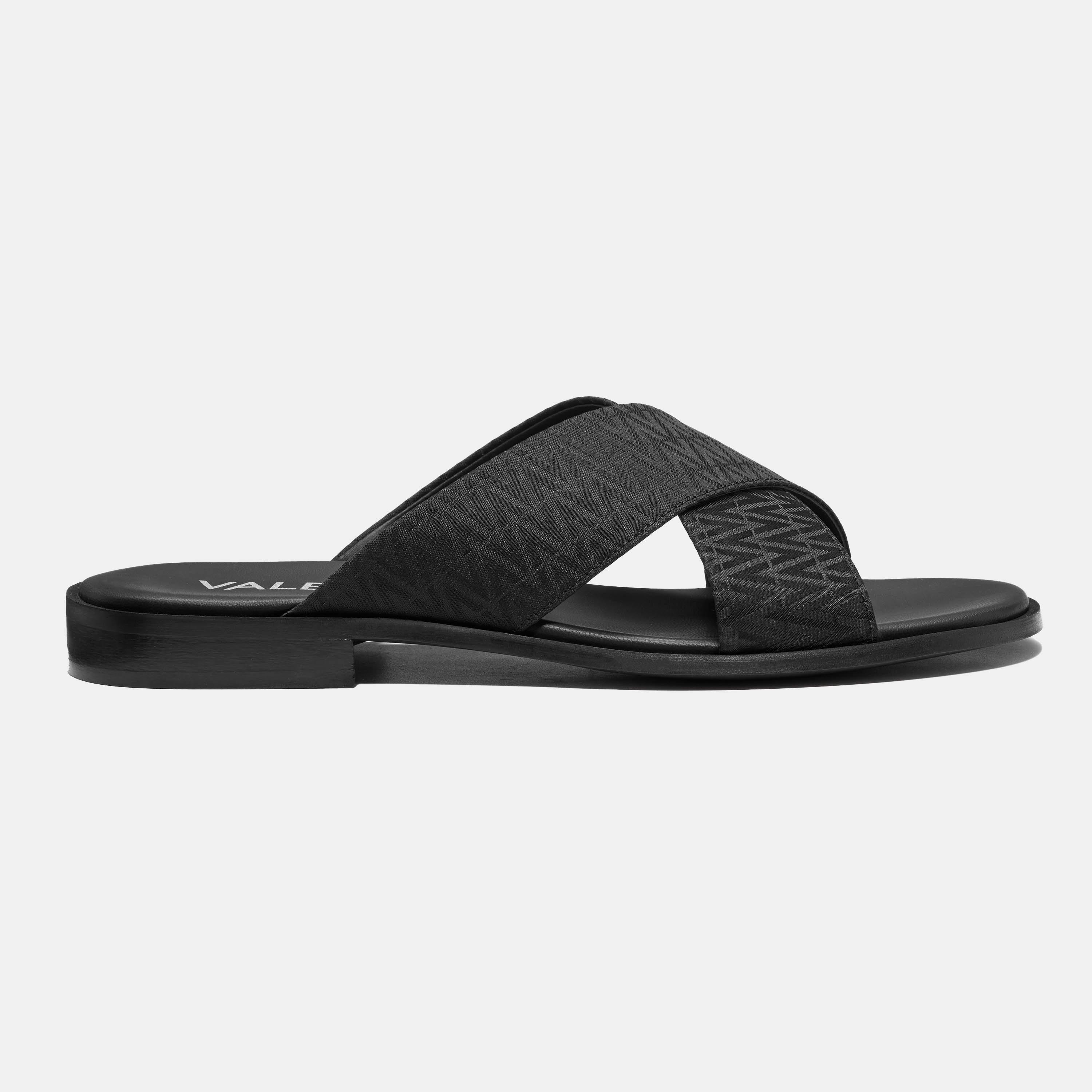 Black - Valentino - Men's Flat Sandals - 1
