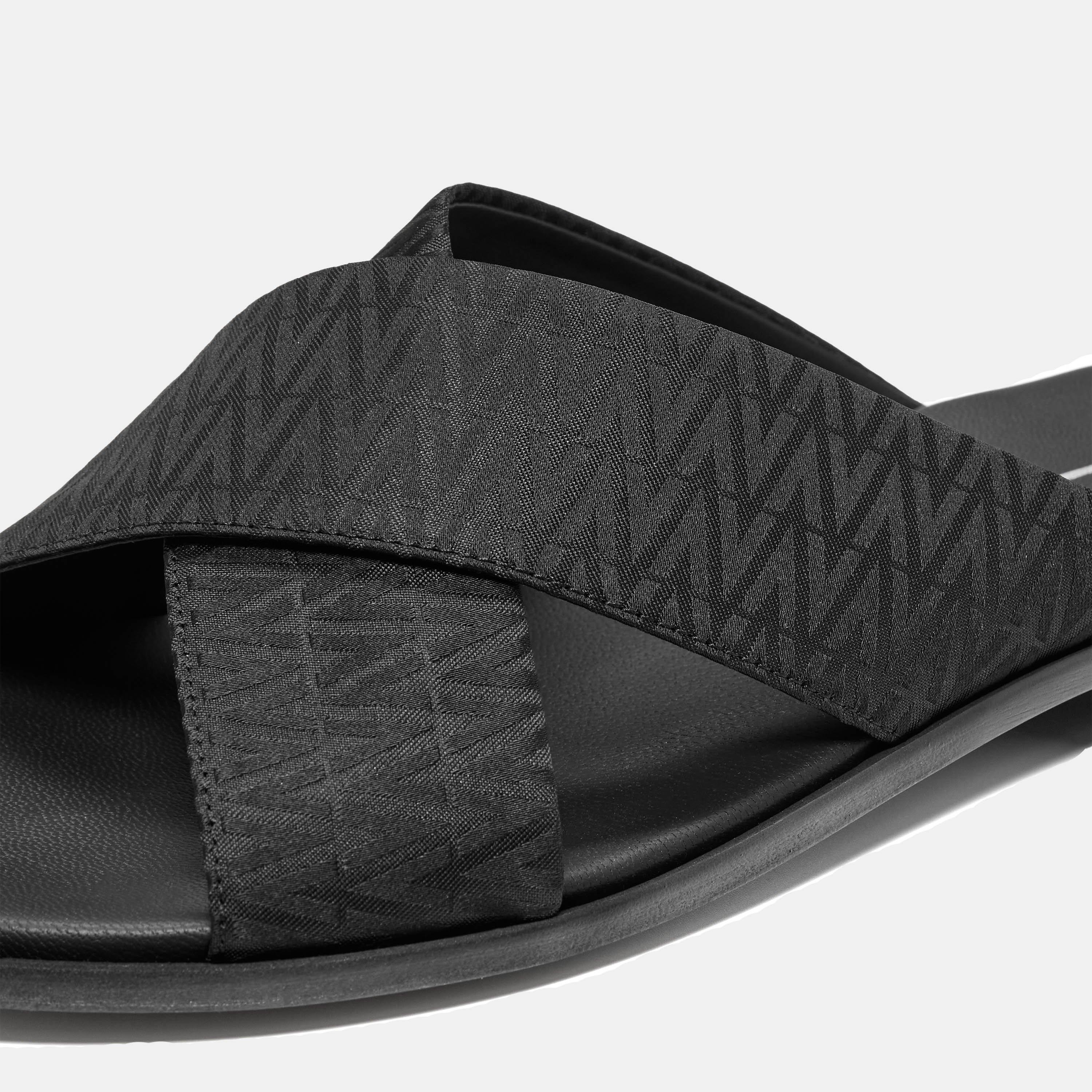 Black - Valentino - Men's Flat Sandals - 5