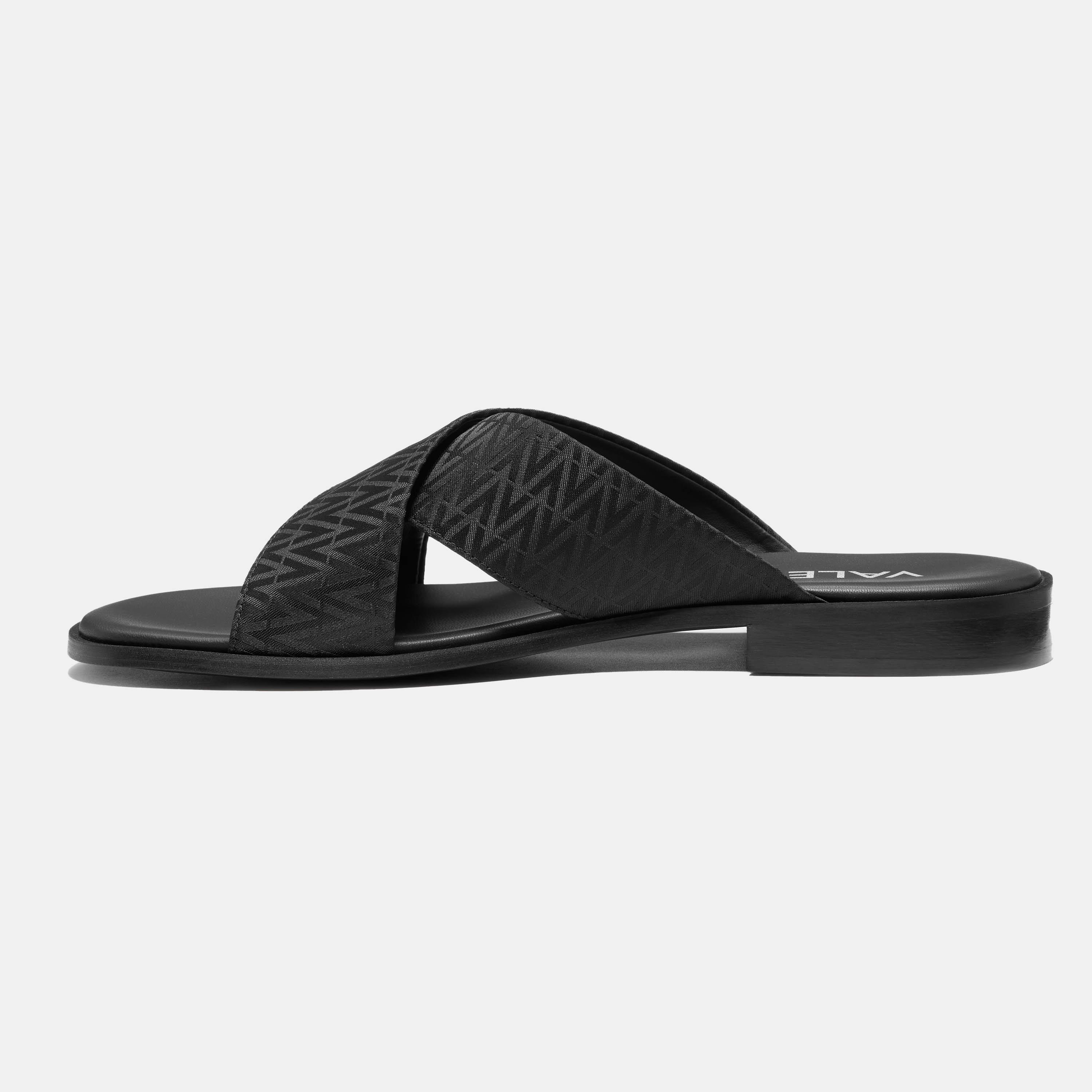 Black - Valentino - Men's Flat Sandals - 7
