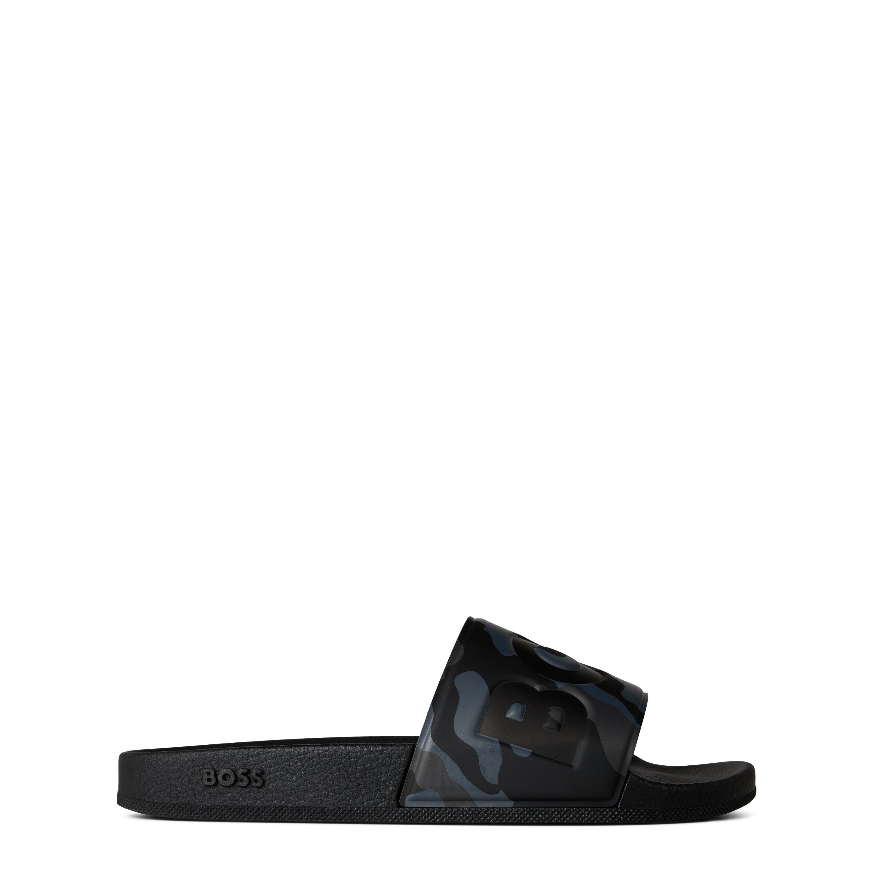 Boss Mens BOSS Comfy Slider Sandals with Logo Detail (Aryeh)