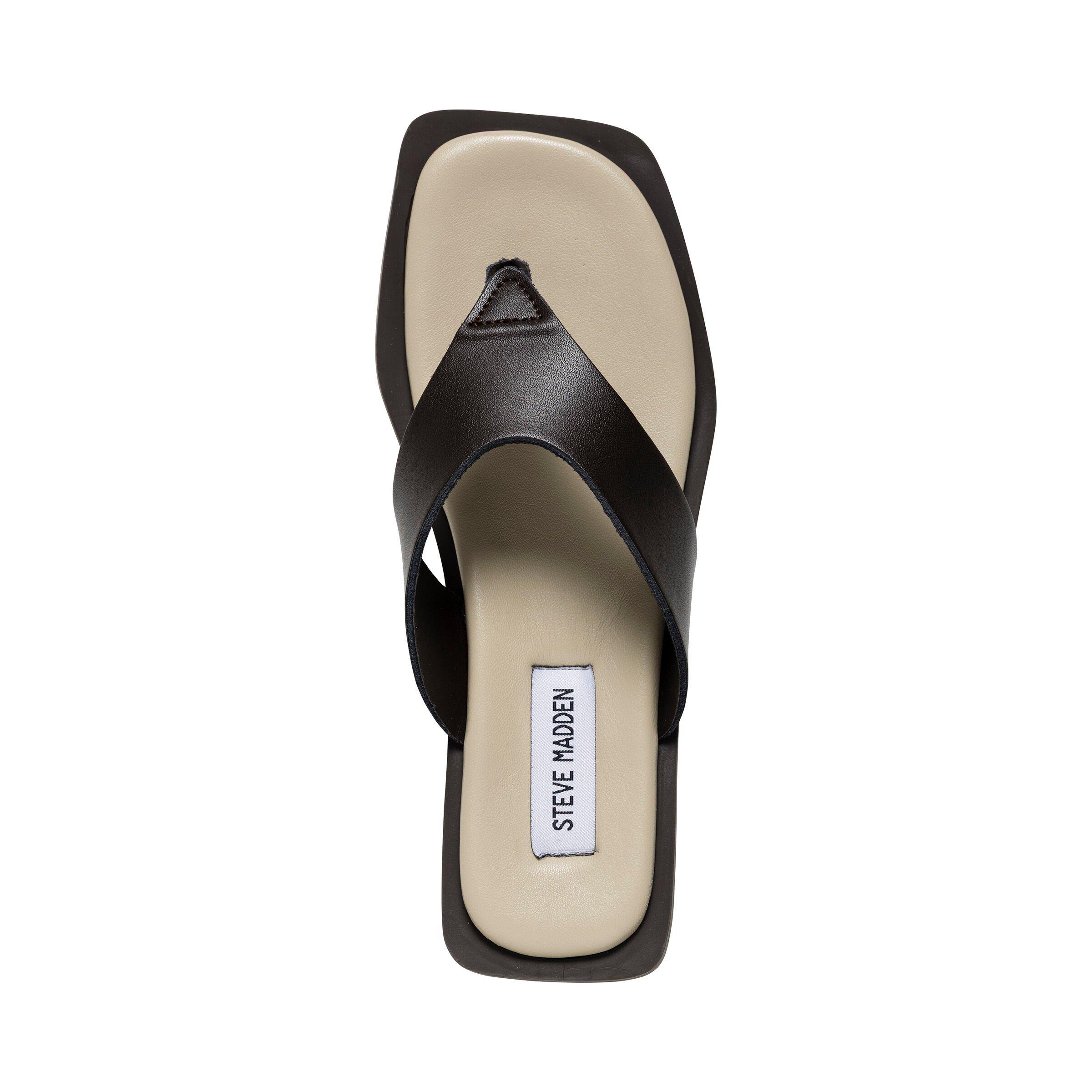 Dark Chocolate - Steve Madden - Women's Splash B Flip Flops - 5