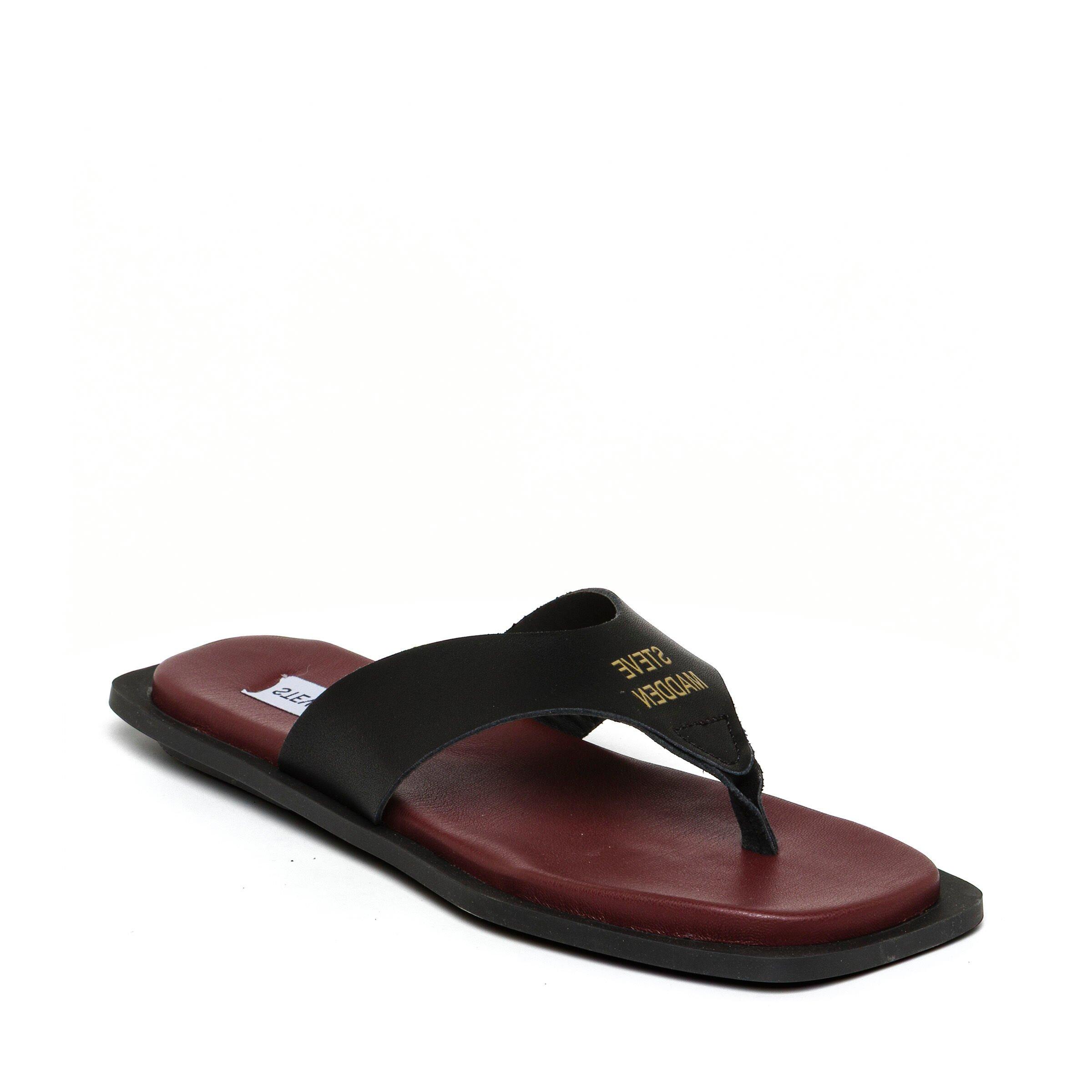 Black/Burgundy - Steve Madden - Women's Splash B Flip Flops - 2