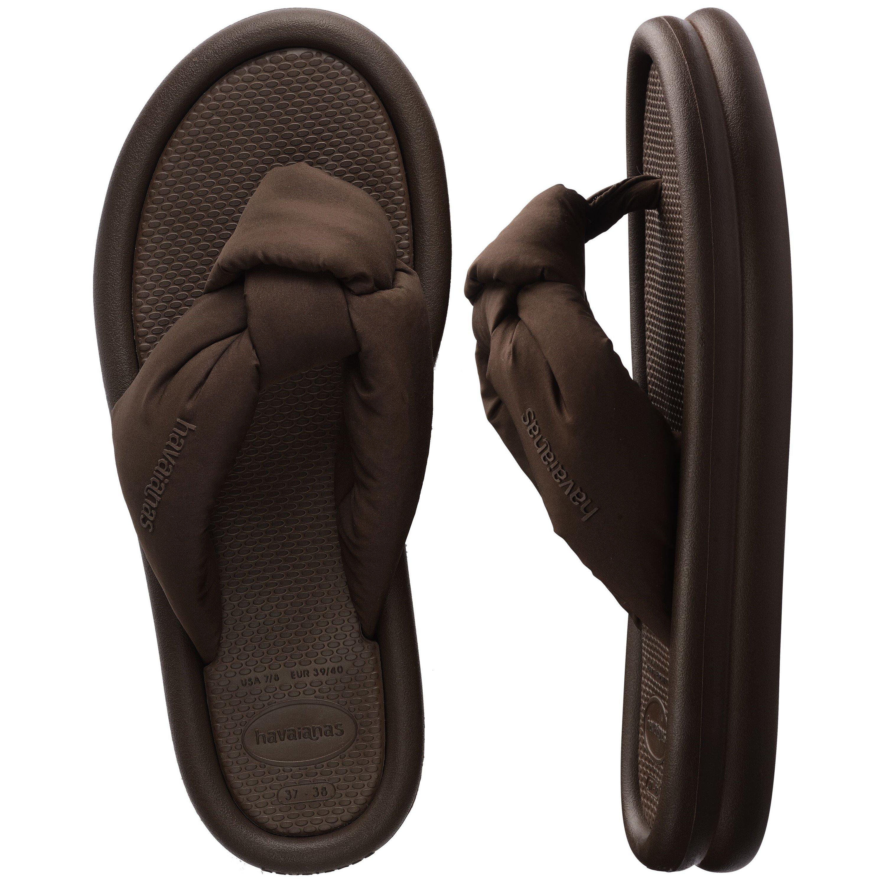 Dark Brown - Havaianas - Women's Over Puffed Up Flip Flops - 5