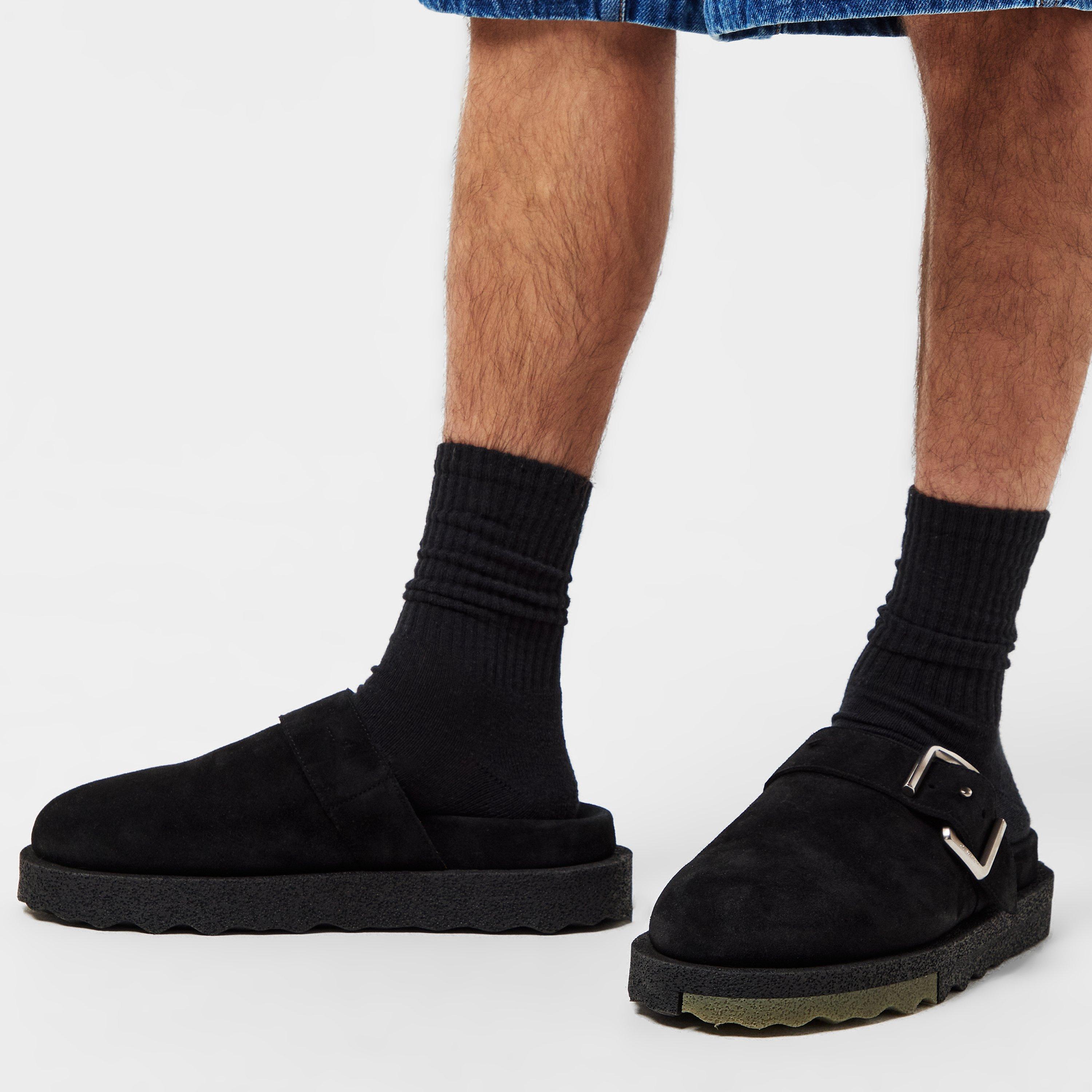 Black - Off White - Men's Clogs - 3
