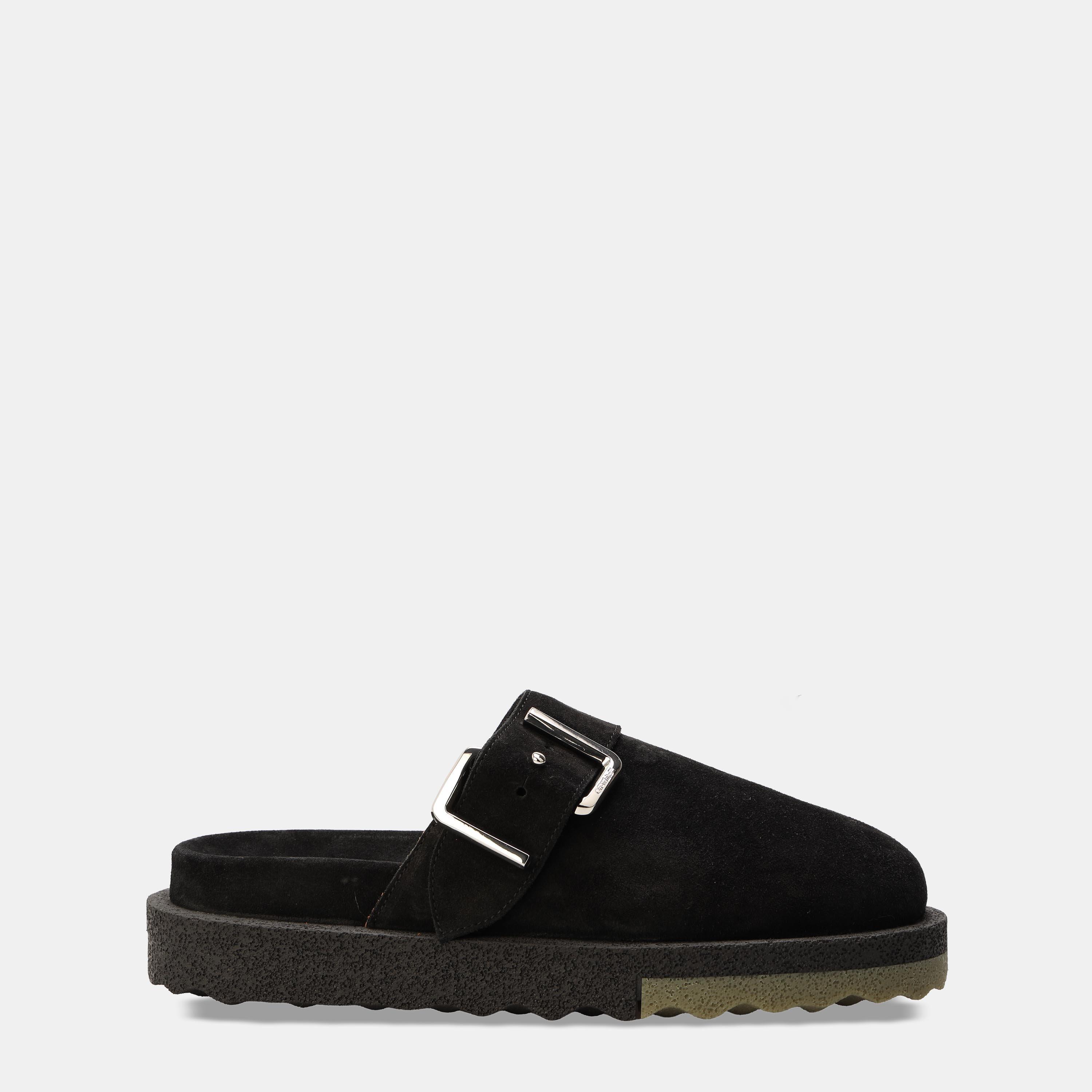 Black Green - Off White - Men's Clogs - 1