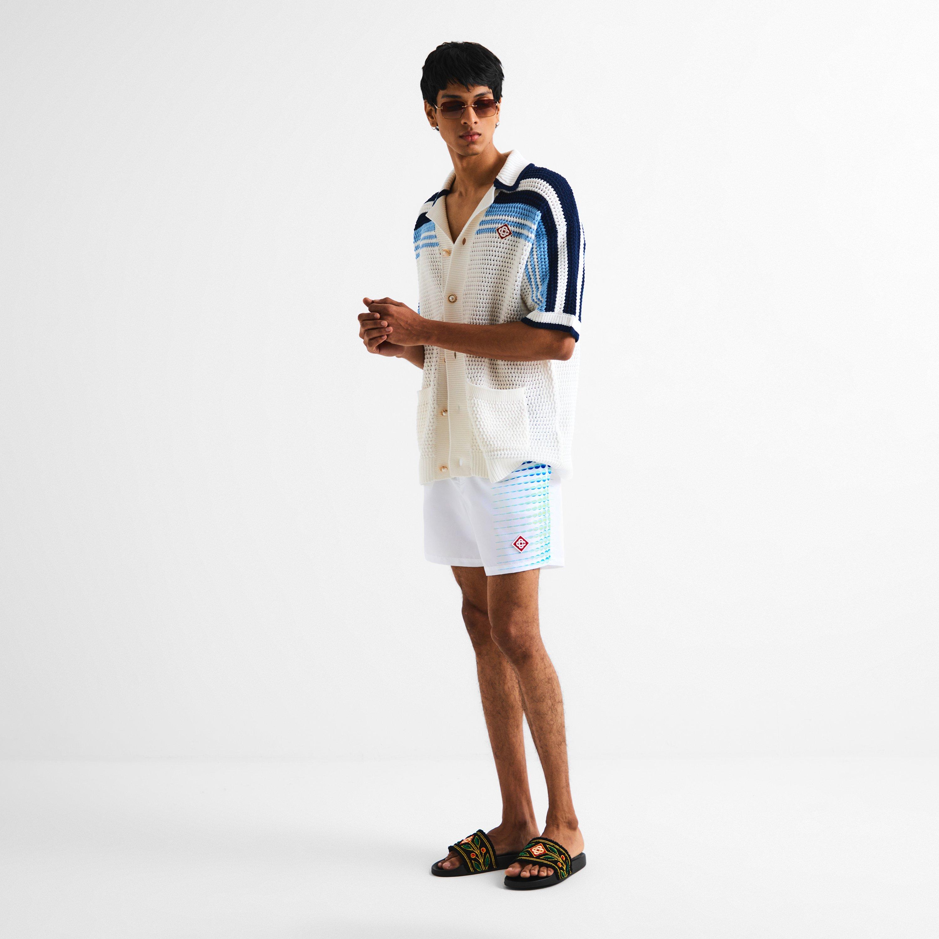 Black - Casablanca - Men's Logo Pool Sliders - 6