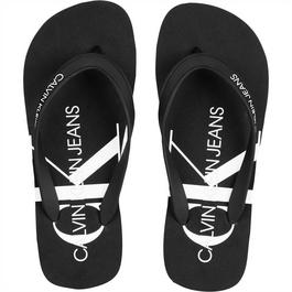 Calvin Klein Jeans Monogram Beach Sandals