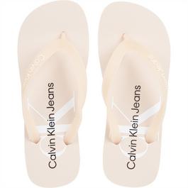 Calvin Klein Jeans Monogram Beach Sandals