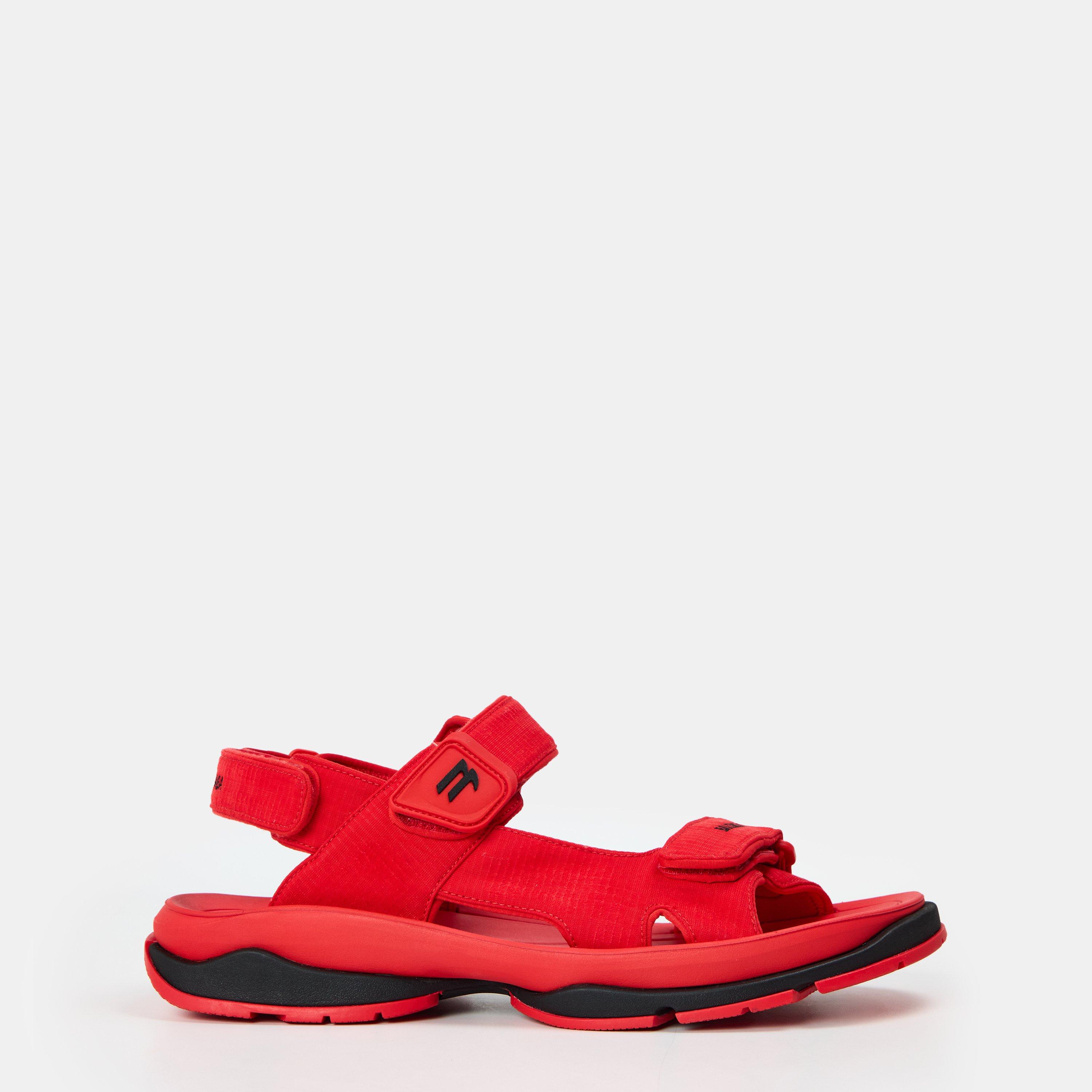Red/Black - Balenciaga - Men's Flat Sandals - 1
