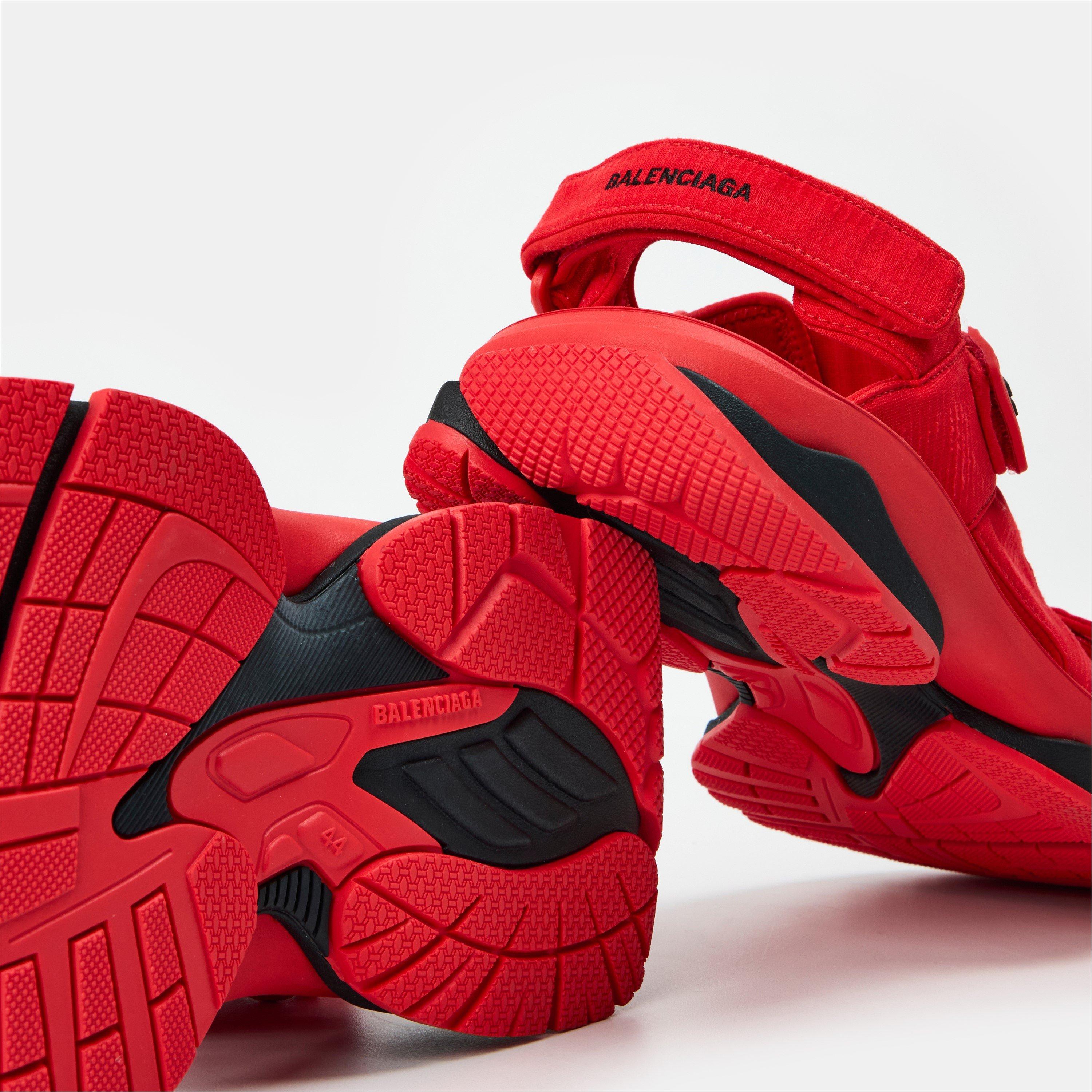 Red/Black - Balenciaga - Men's Flat Sandals - 4