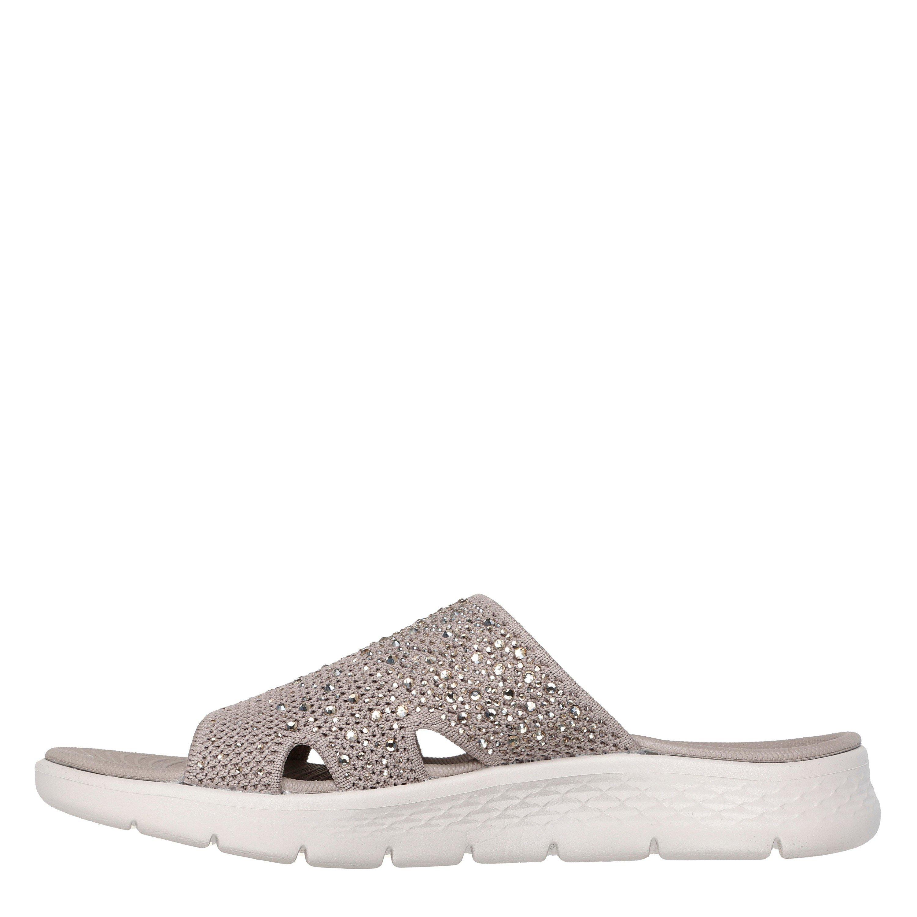 Taupe Textiel - Skechers - Skechers Go Walk Flex Sandal Flat Sandals Womens - 2