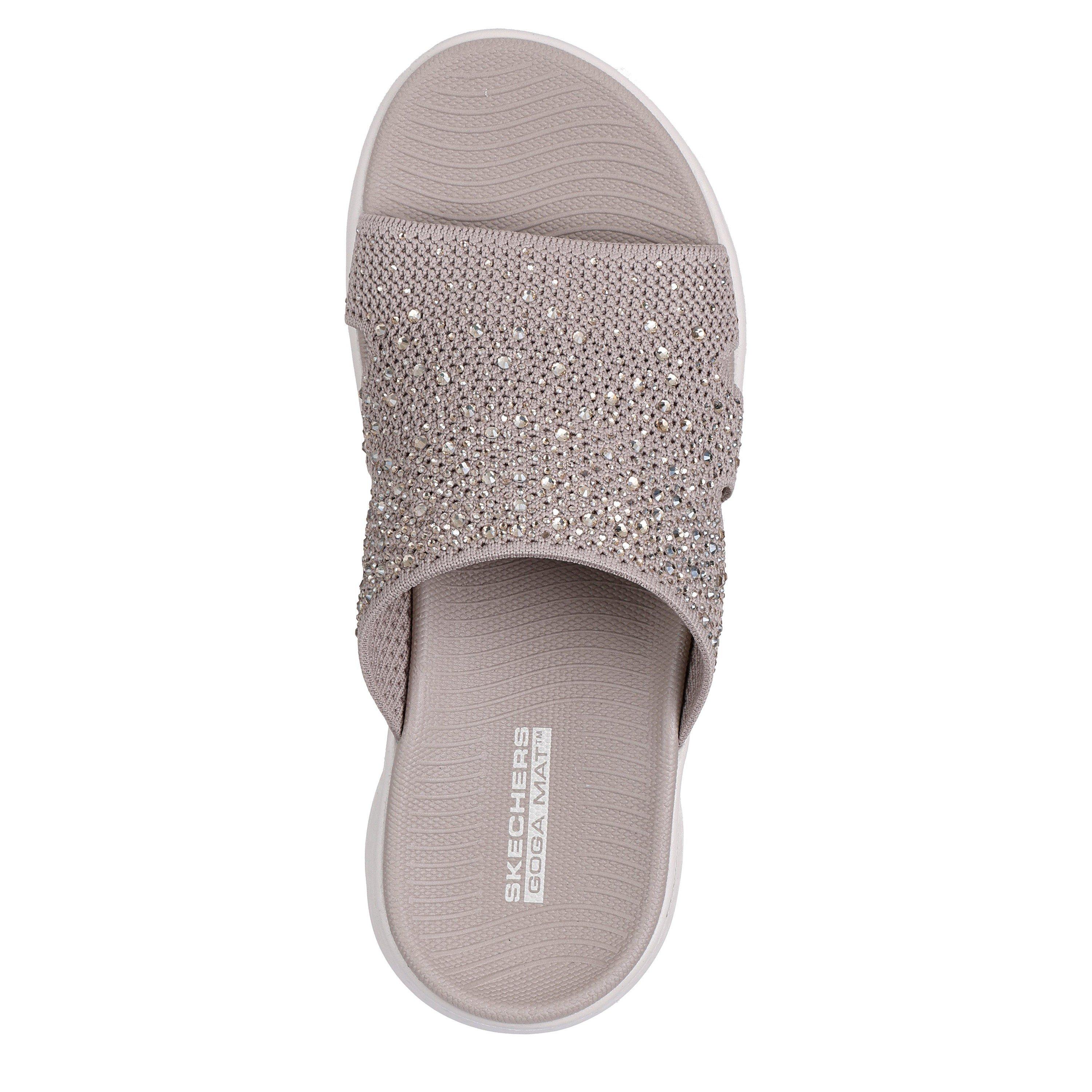 Taupe Textiel - Skechers - Skechers Go Walk Flex Sandal Flat Sandals Womens - 4