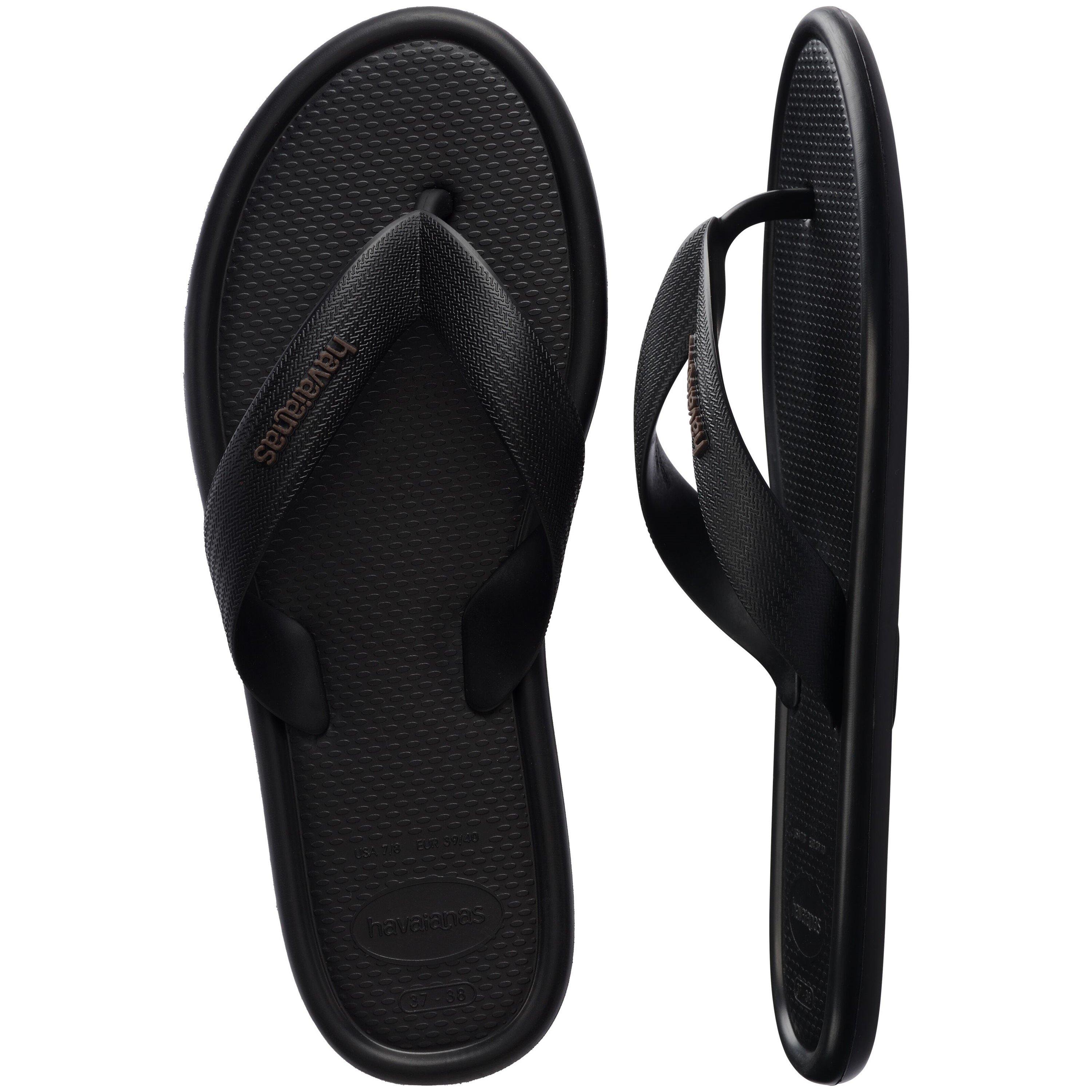 Black - Havaianas - Women's Puffed Up Flip Flops - 5