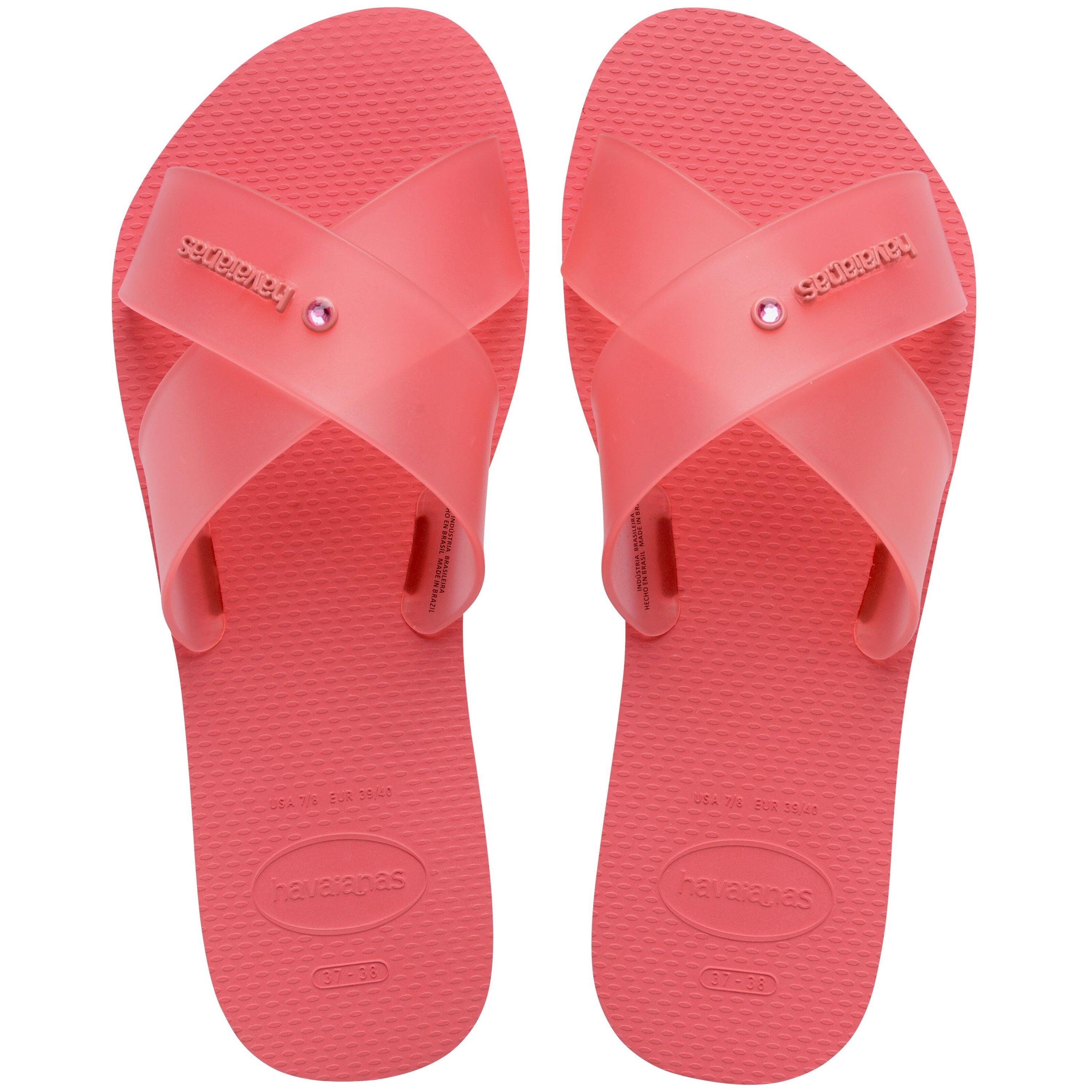 Tropical Coral - Havaianas - Women's Aqua Jelly Flip Flops - 1