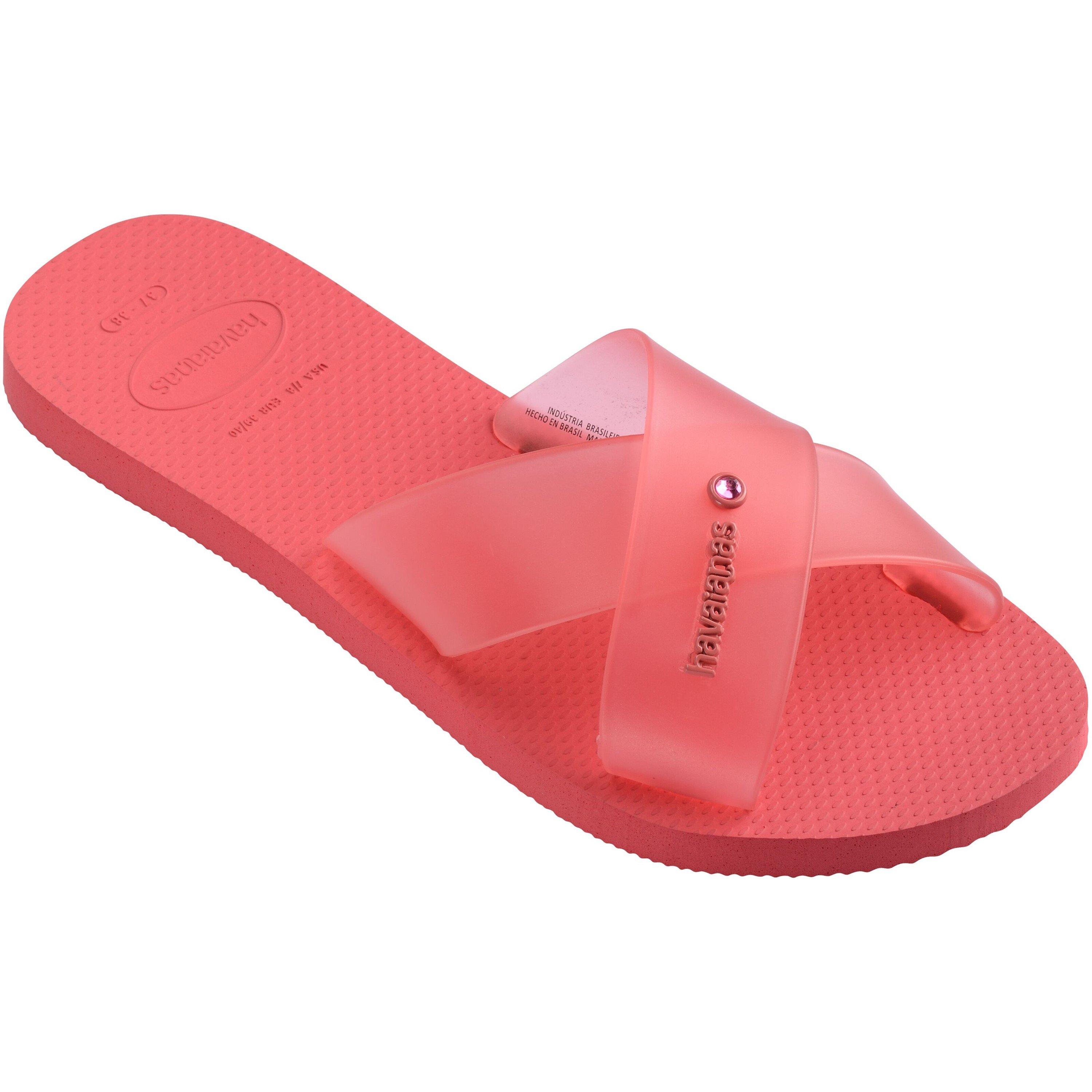 Tropical Coral - Havaianas - Women's Aqua Jelly Flip Flops - 2