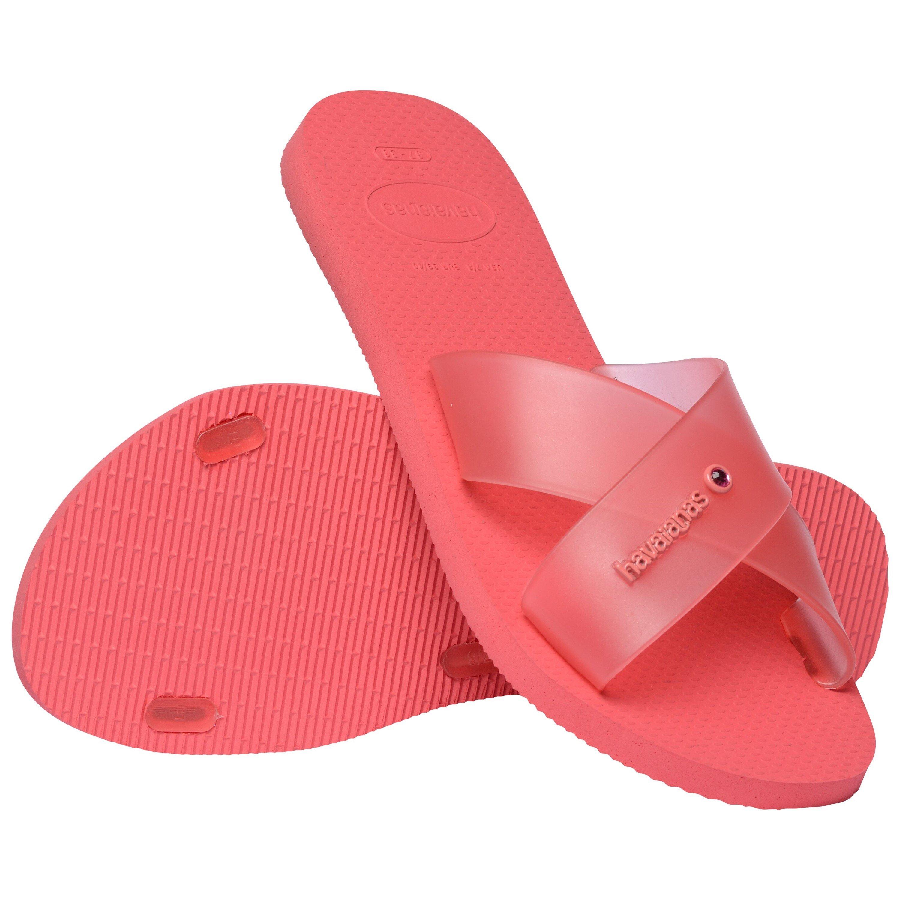 Tropical Coral - Havaianas - Women's Aqua Jelly Flip Flops - 4