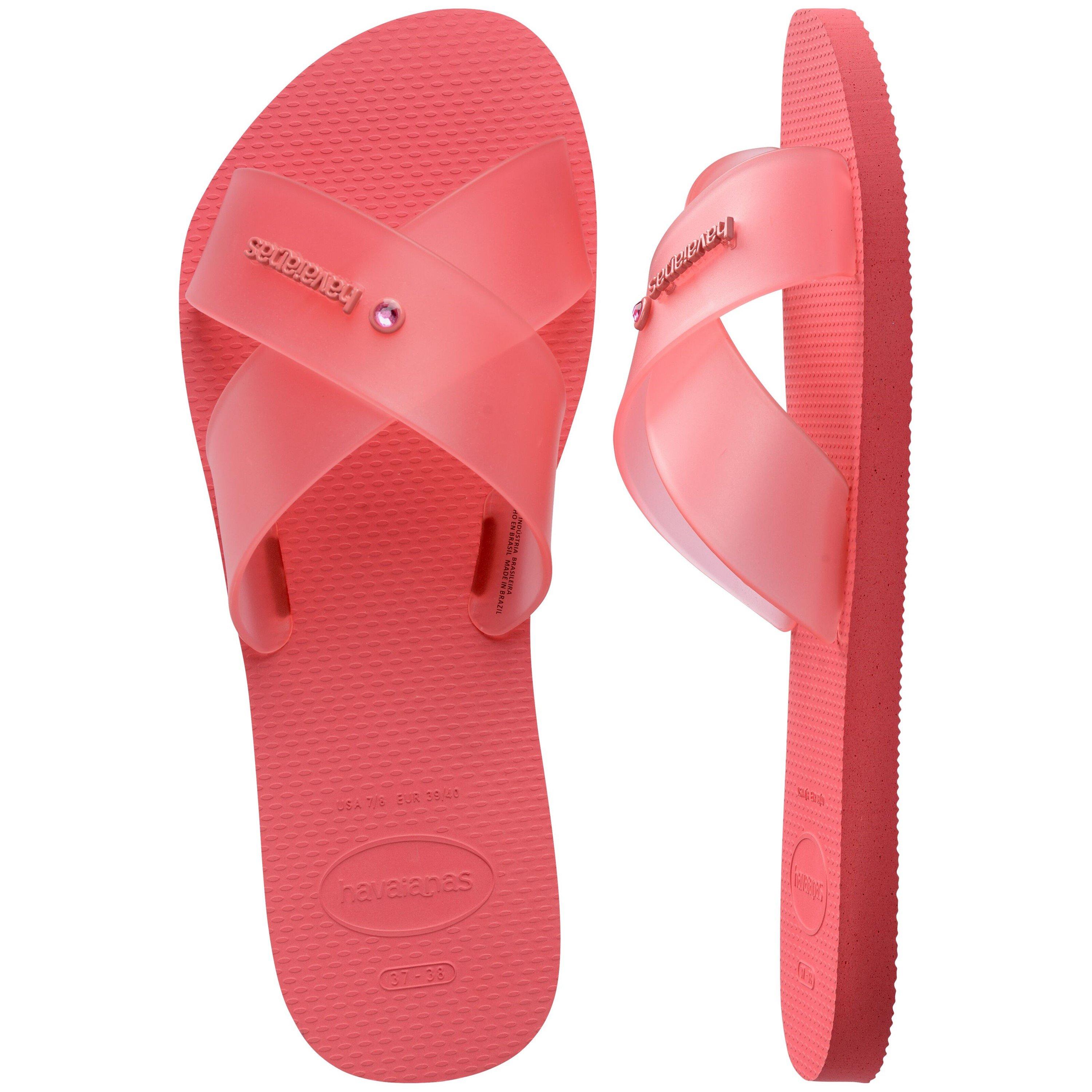 Tropical Coral - Havaianas - Women's Aqua Jelly Flip Flops - 5