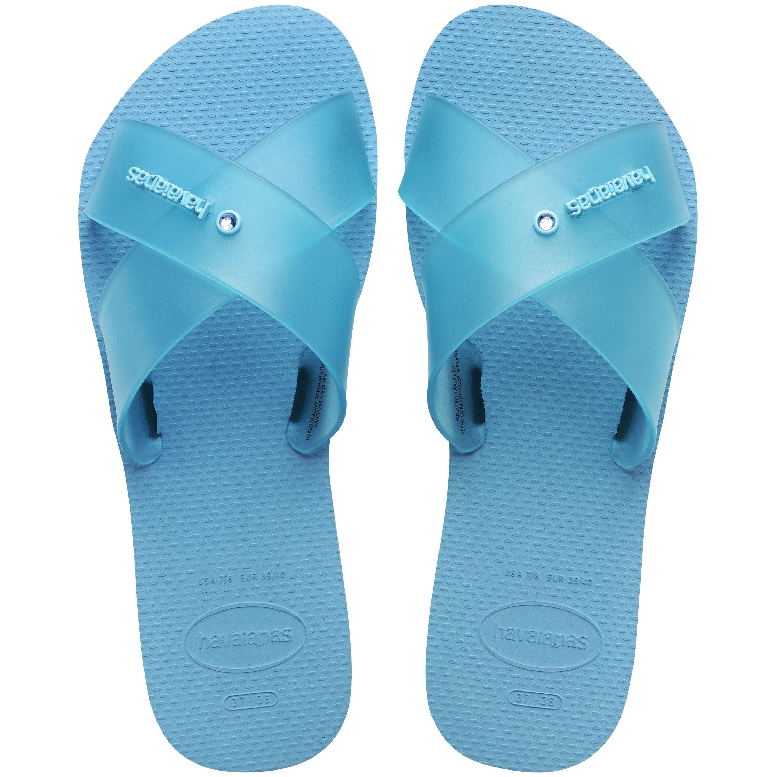 Women's Aqua Jelly Flip Flops