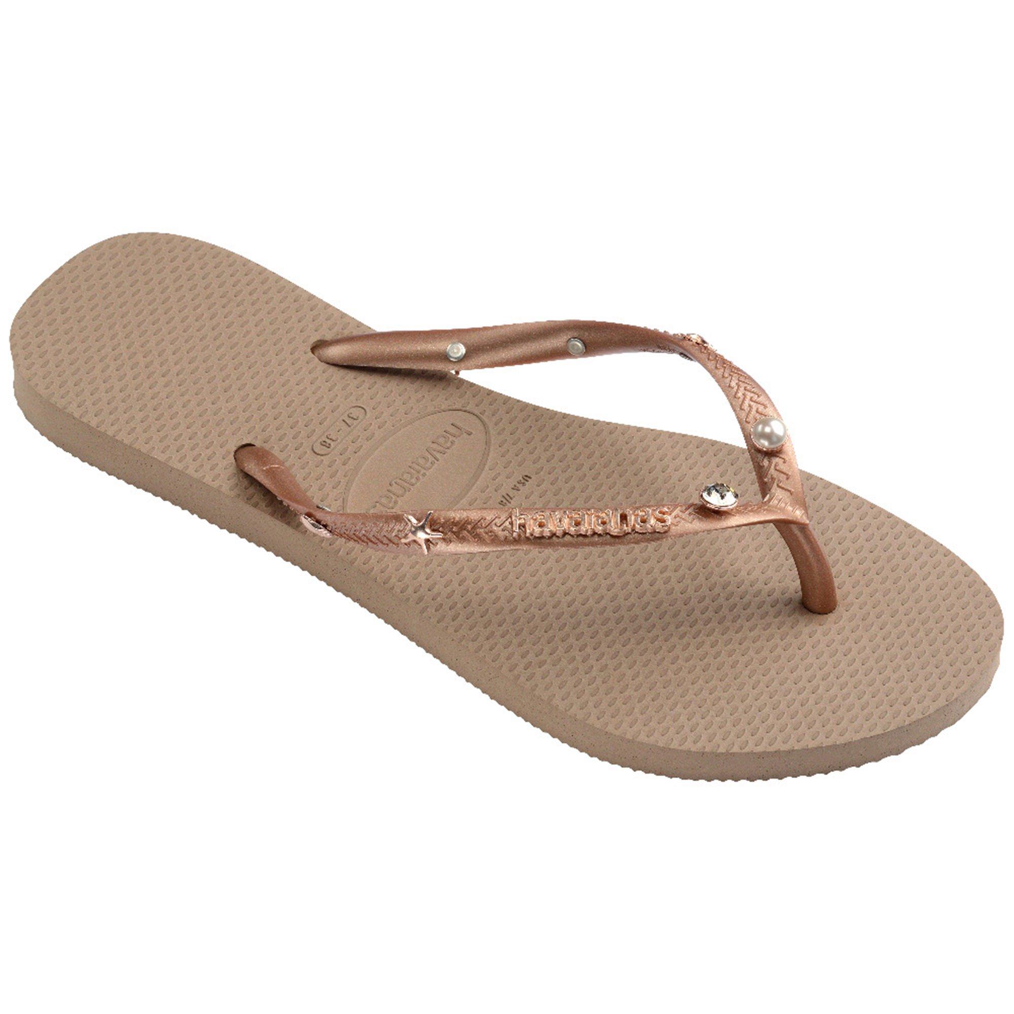Rose Gold - Havaianas - Slim Aqua Flip Flops - 2
