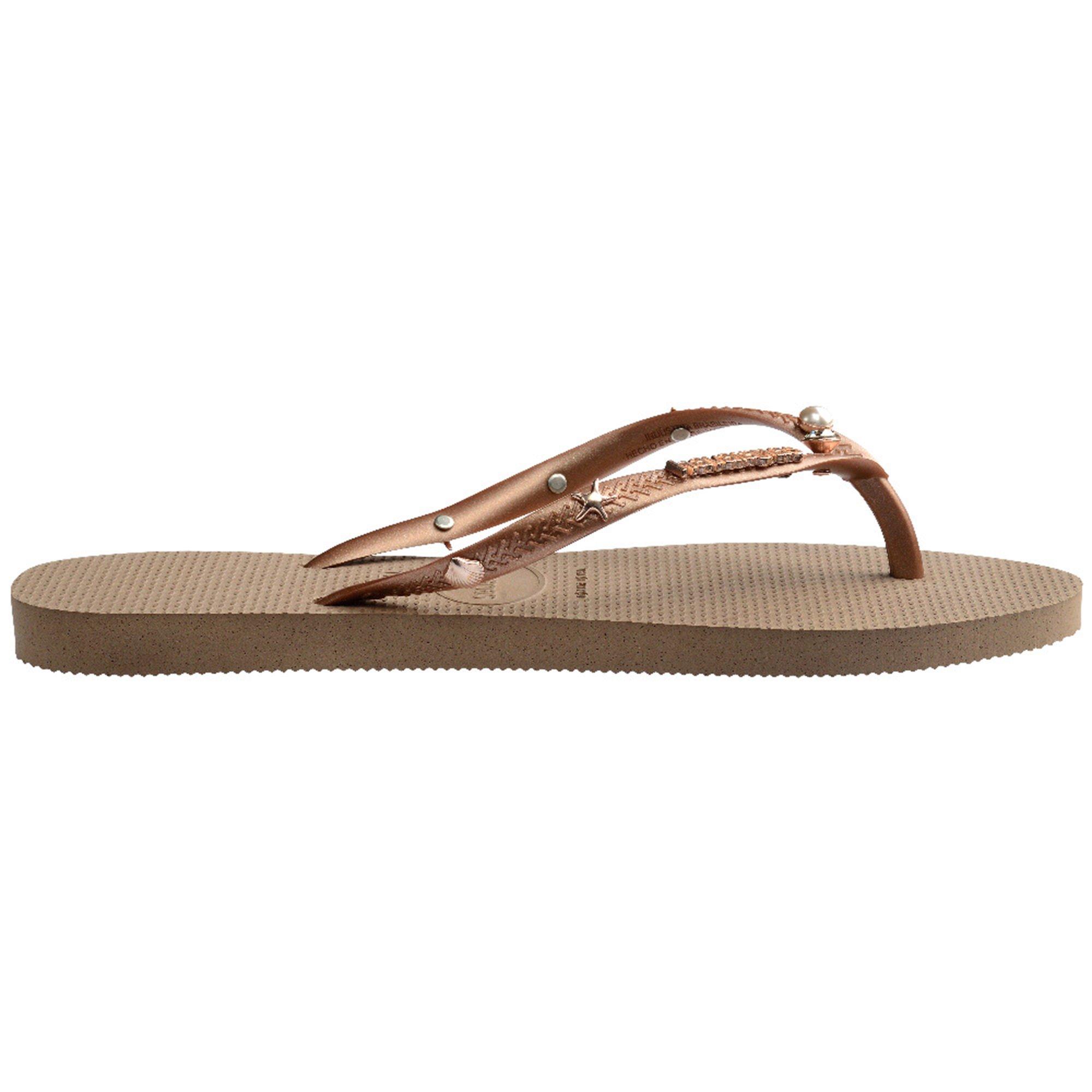 Rose Gold - Havaianas - Slim Aqua Flip Flops - 3