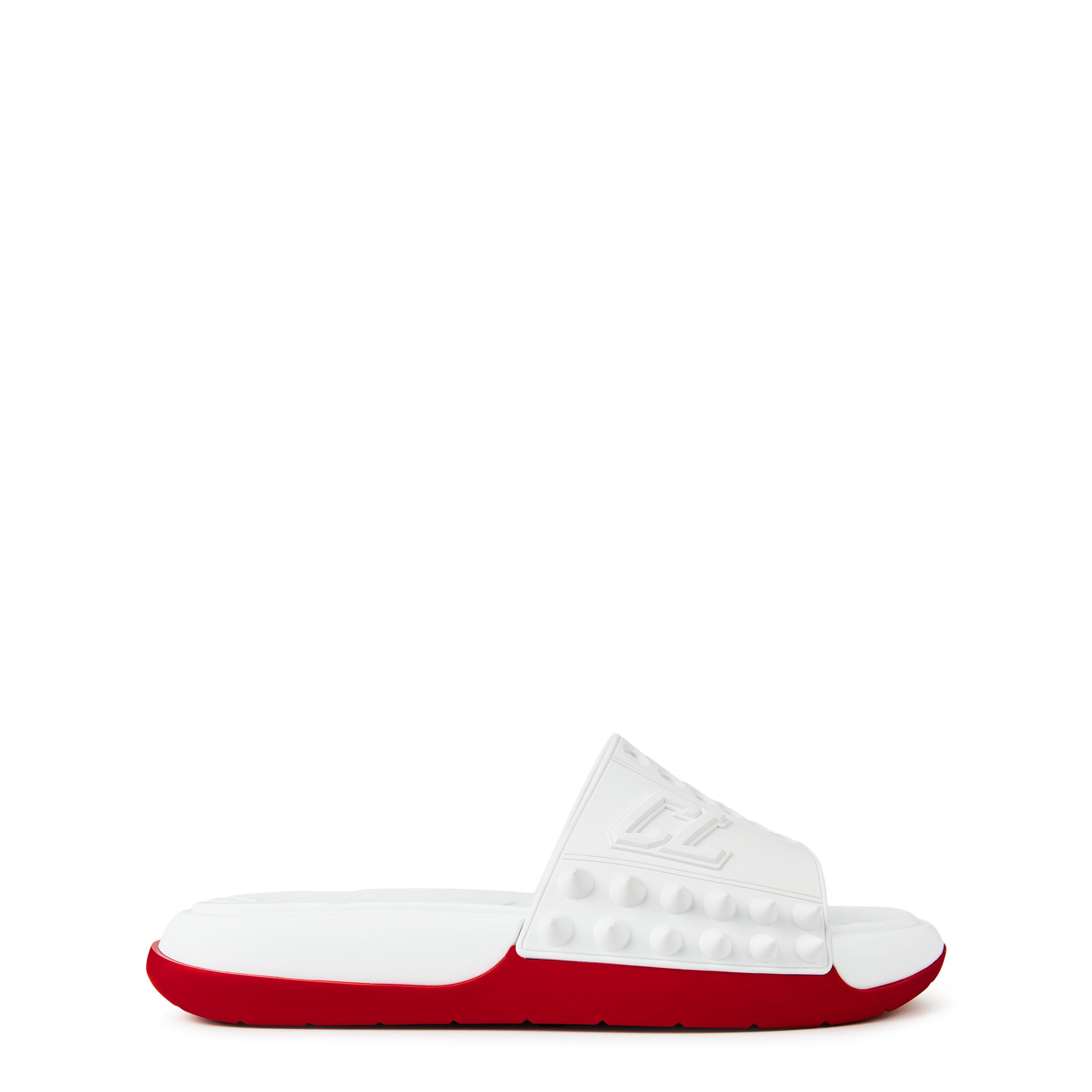 Christian Louboutin Men's Spikes Rubber Take It Easy Slides