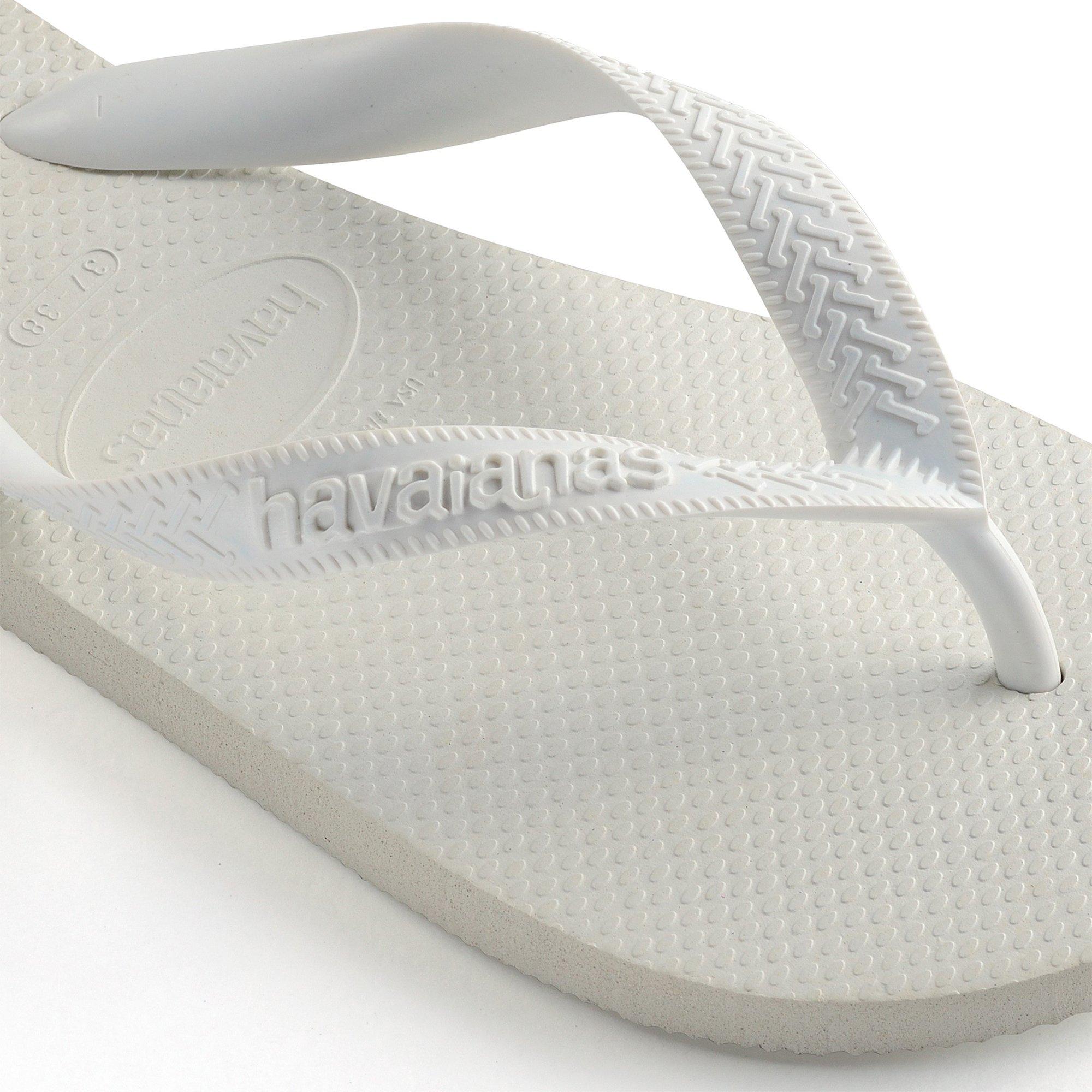 White - Havaianas - Women's Lightweight Textured Waterproof Flip Flops - 5