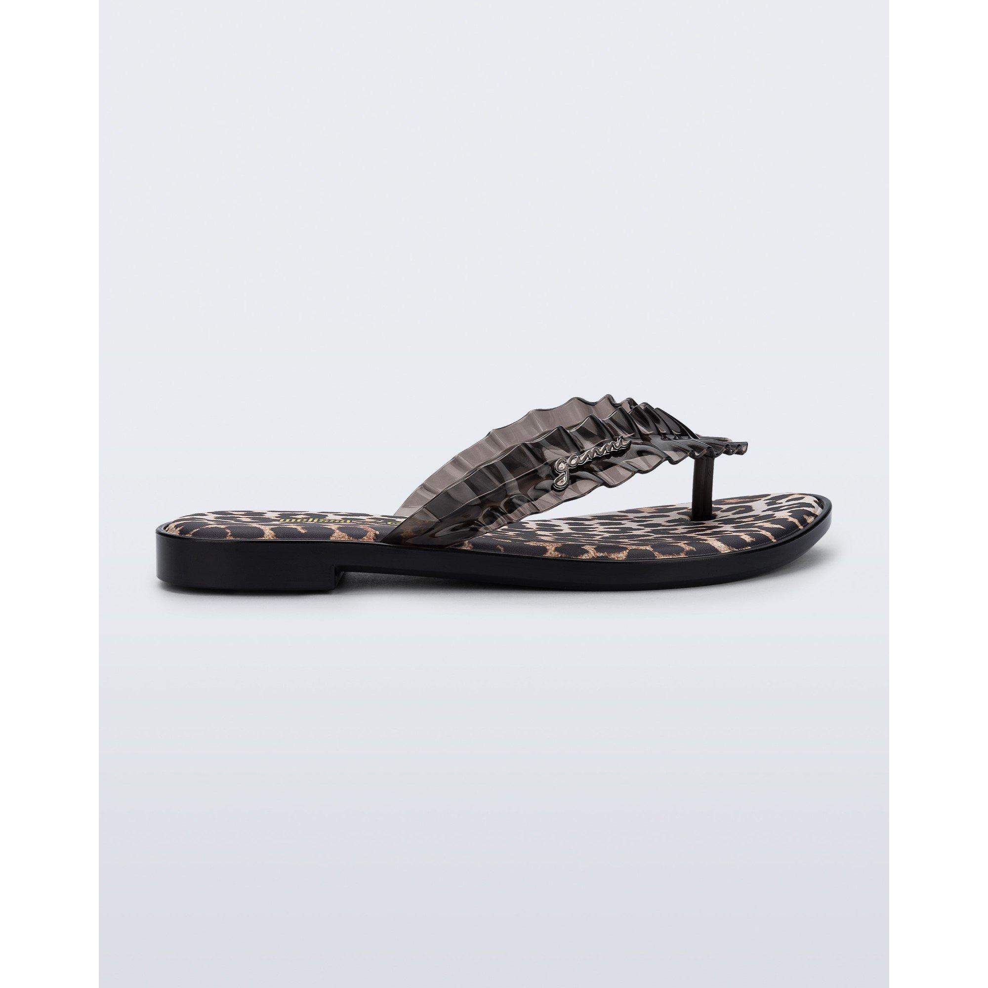 Melissa Women's X Ganni Ff Flip Flops - Leopard - 6 (39)