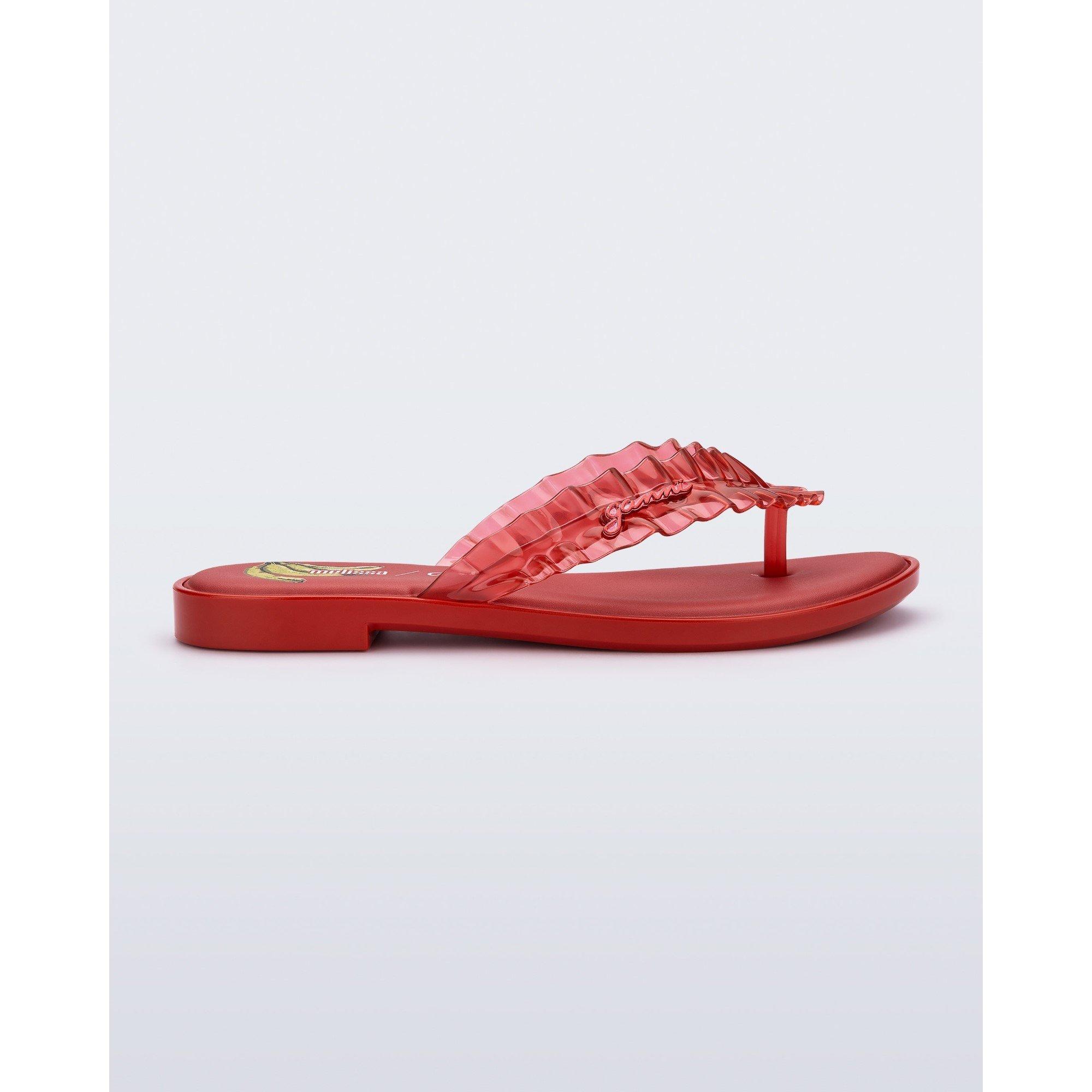 Melissa Women's X Ganni Ff Flip Flops - Red - 6 (39)