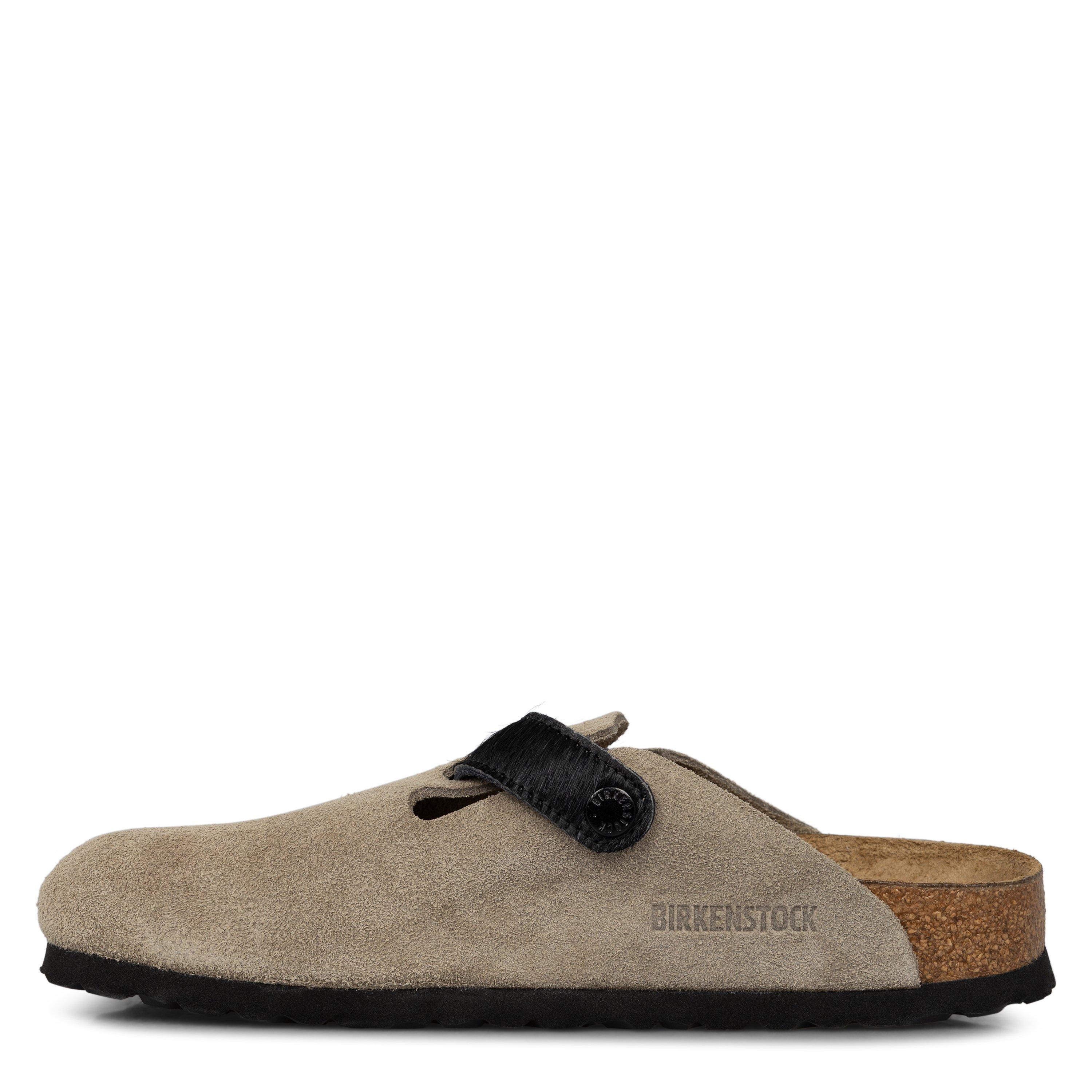Taupe/Black - Birkenstock - Bstk Boston LEVE/FUR S 99 - 2