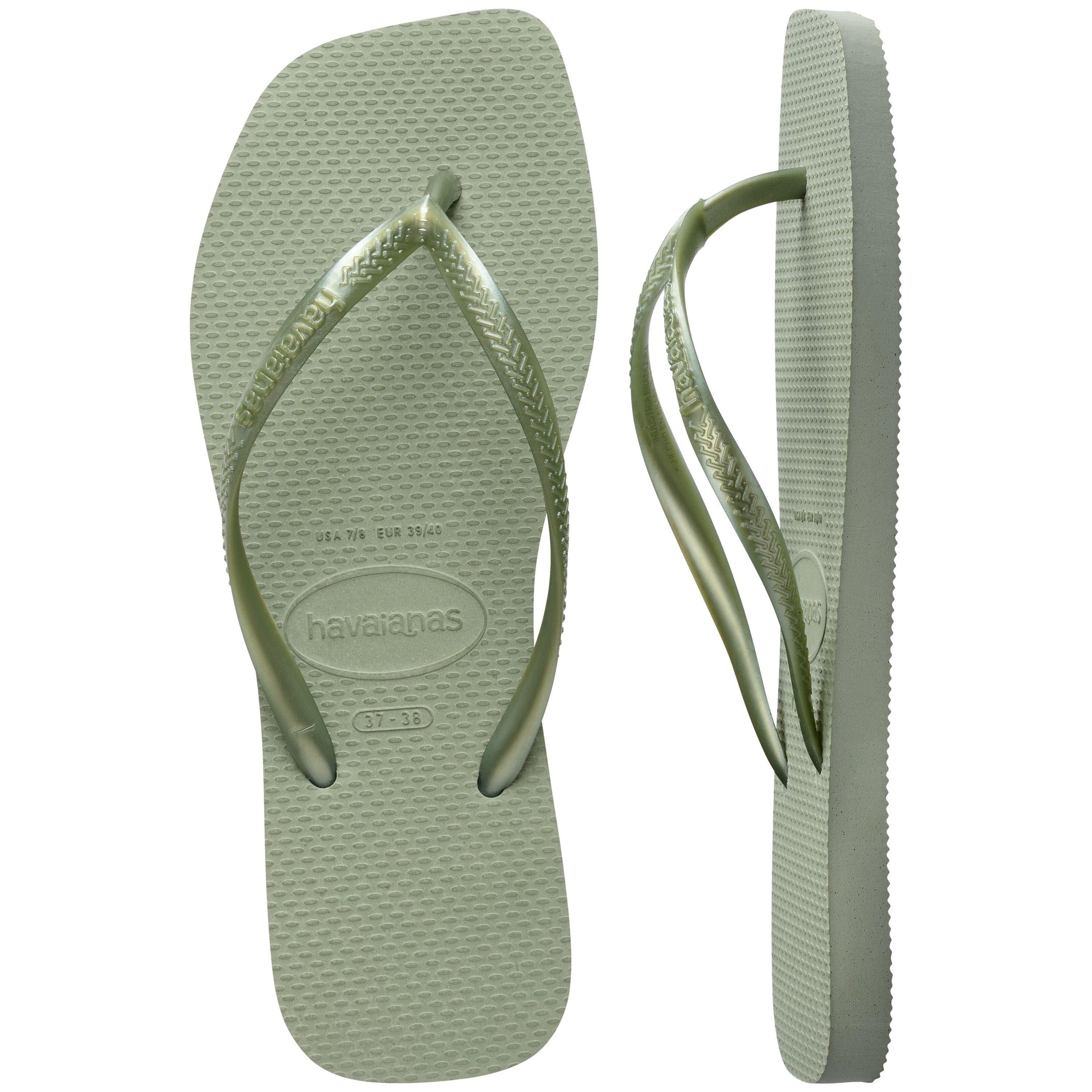 Smoke Green - Havaianas - Women's Slim Square Flip Flops - 5