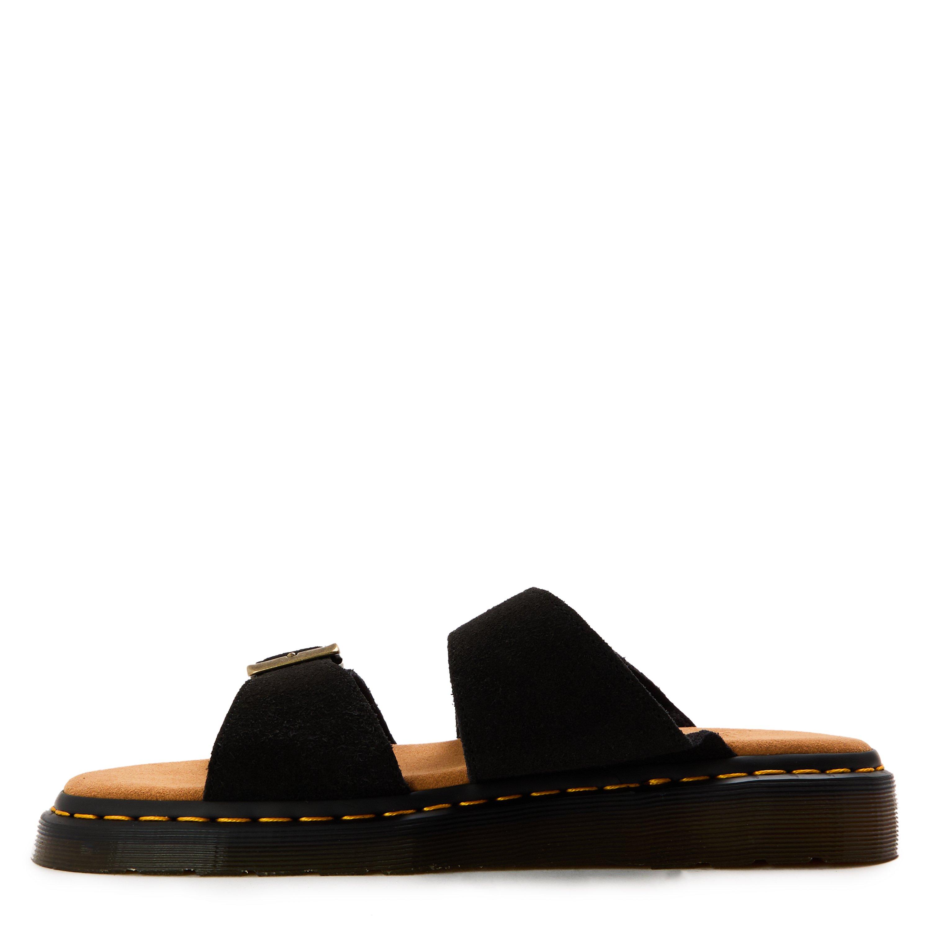 Black Suede - Dr Martens - Doc M Josef Sandal Sn00 - 2