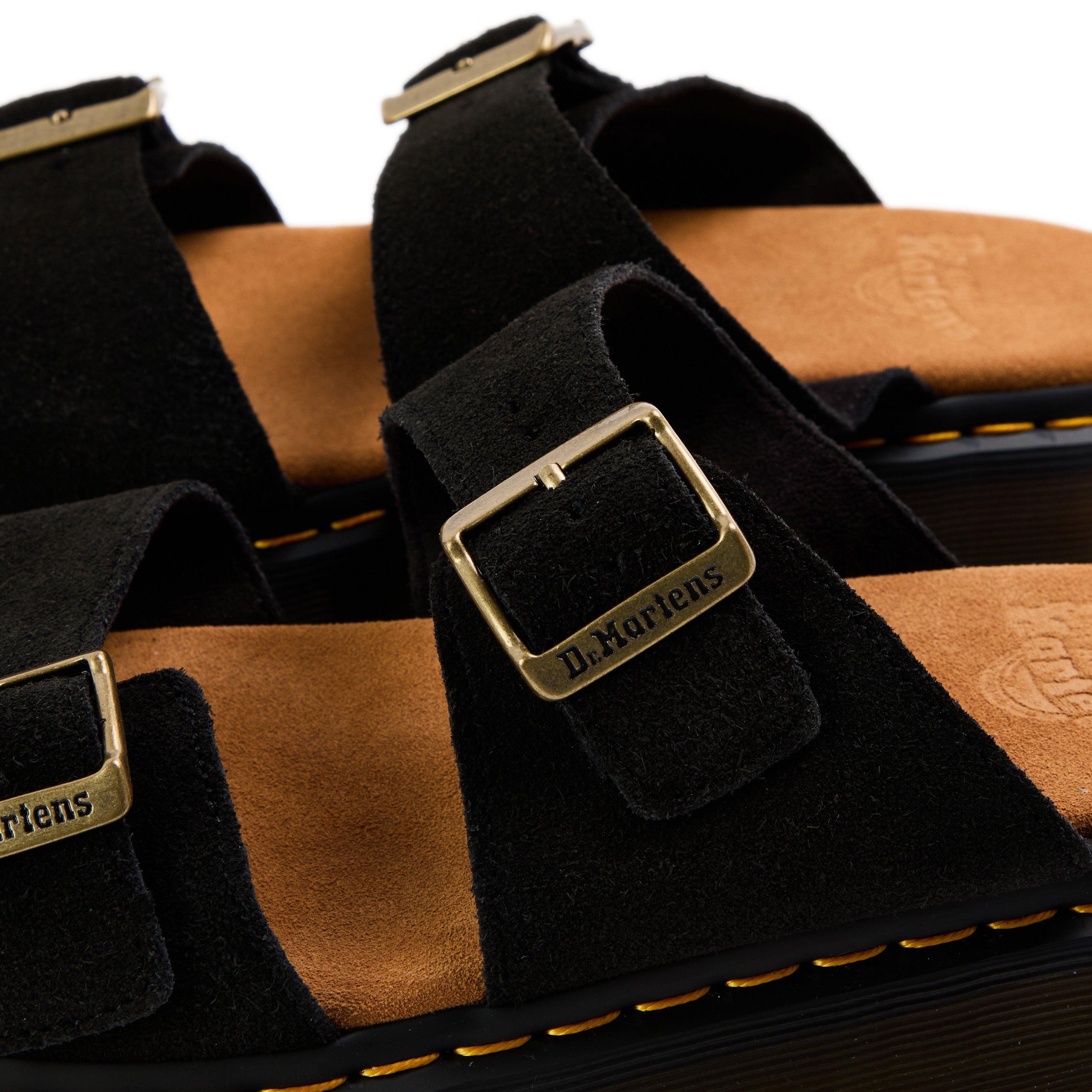 Black Suede - Dr Martens - Doc M Josef Sandal Sn00 - 3