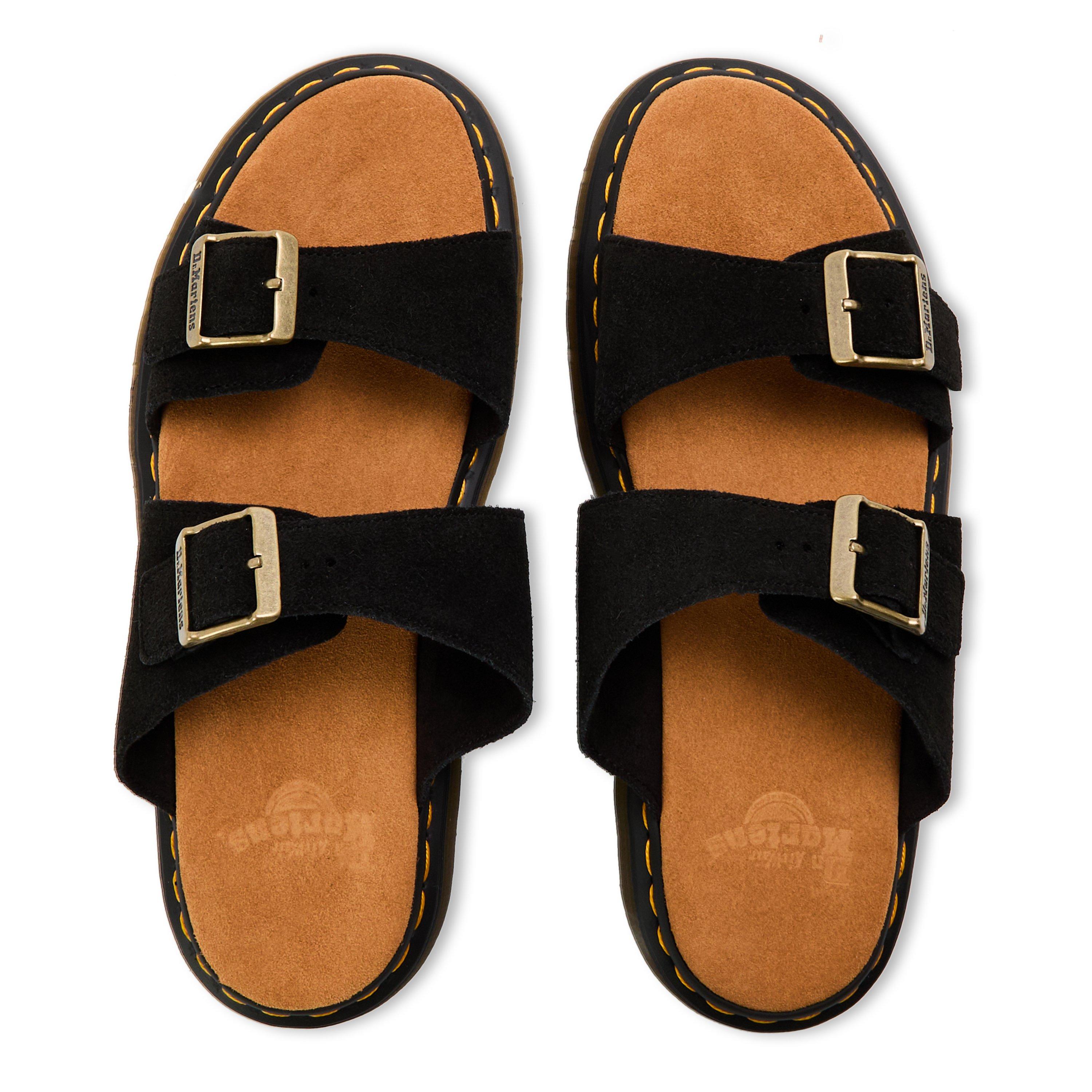 Black Suede - Dr Martens - Doc M Josef Sandal Sn00 - 4