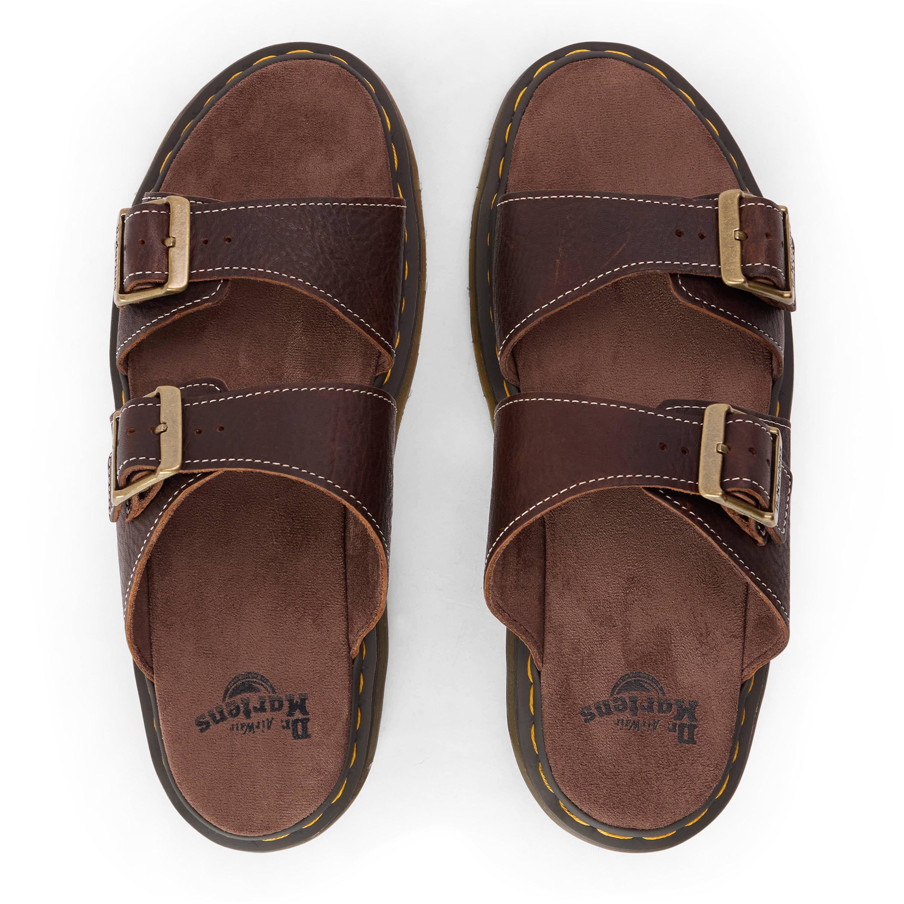 Brown Grizzly - Dr Martens - Josef Suede Slide - 4