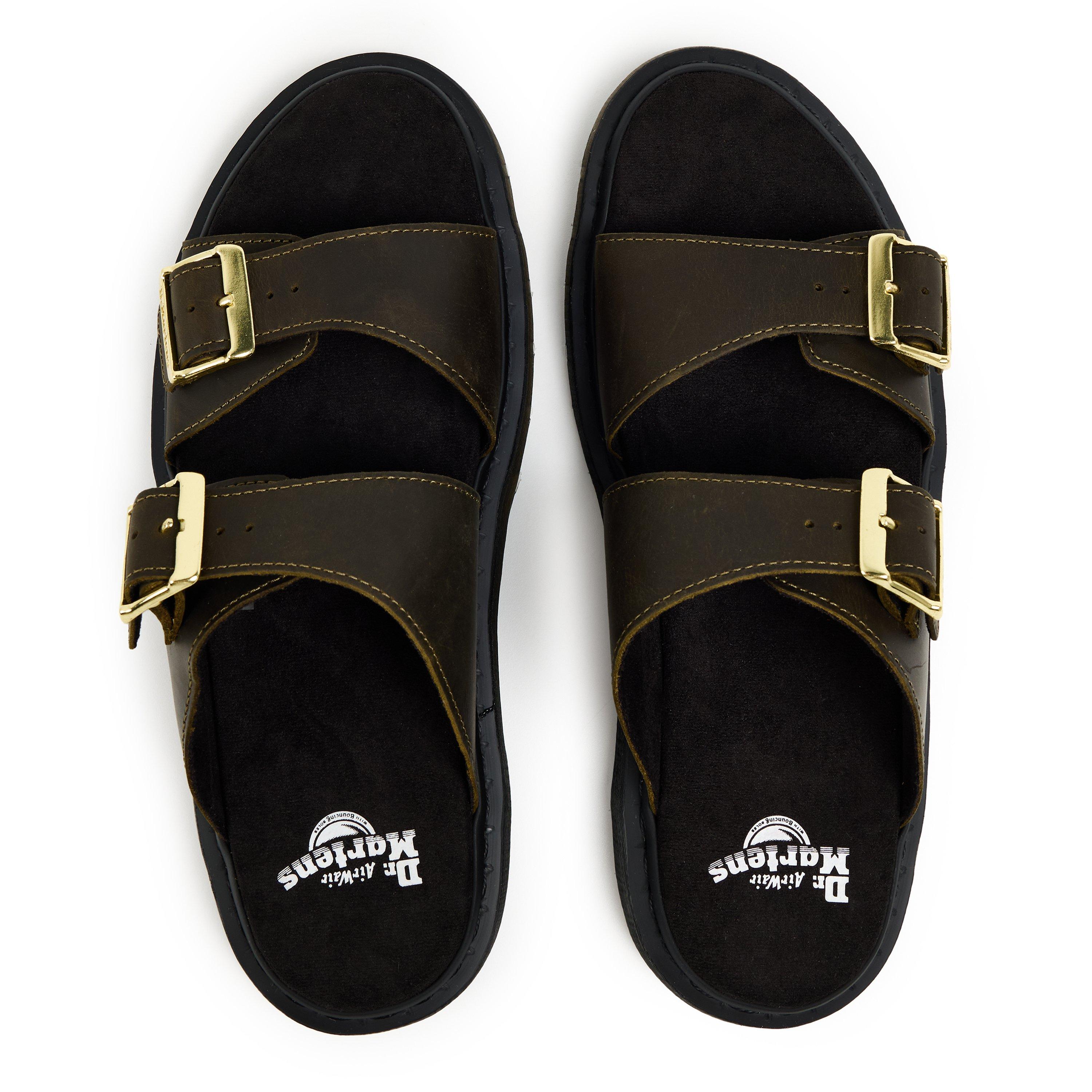Olive Wyoming - Dr Martens - Josef Suede Slide - 4