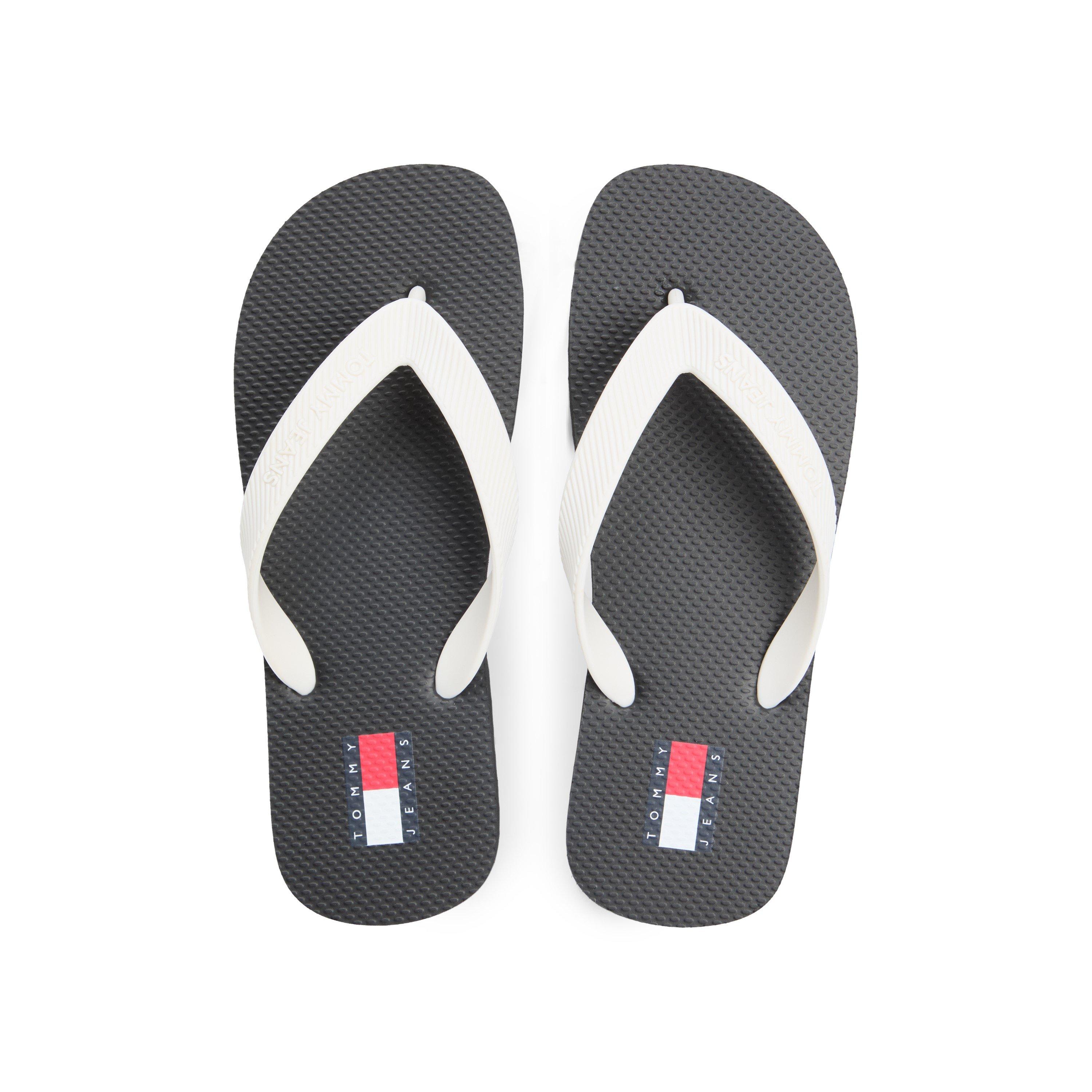 Preto/Ecru - Tommy Jeans - Women's Flip Flops - 3