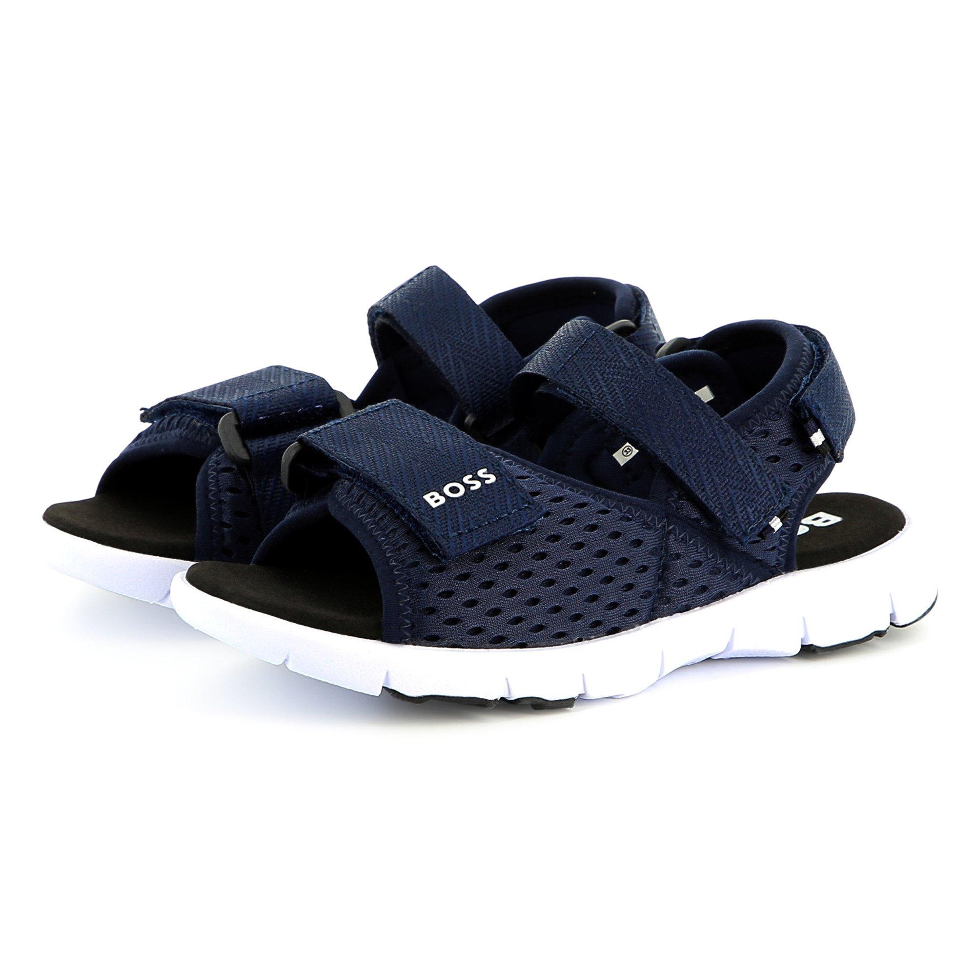 Navy 249 - Boss - Kids Logo Sandals - 2