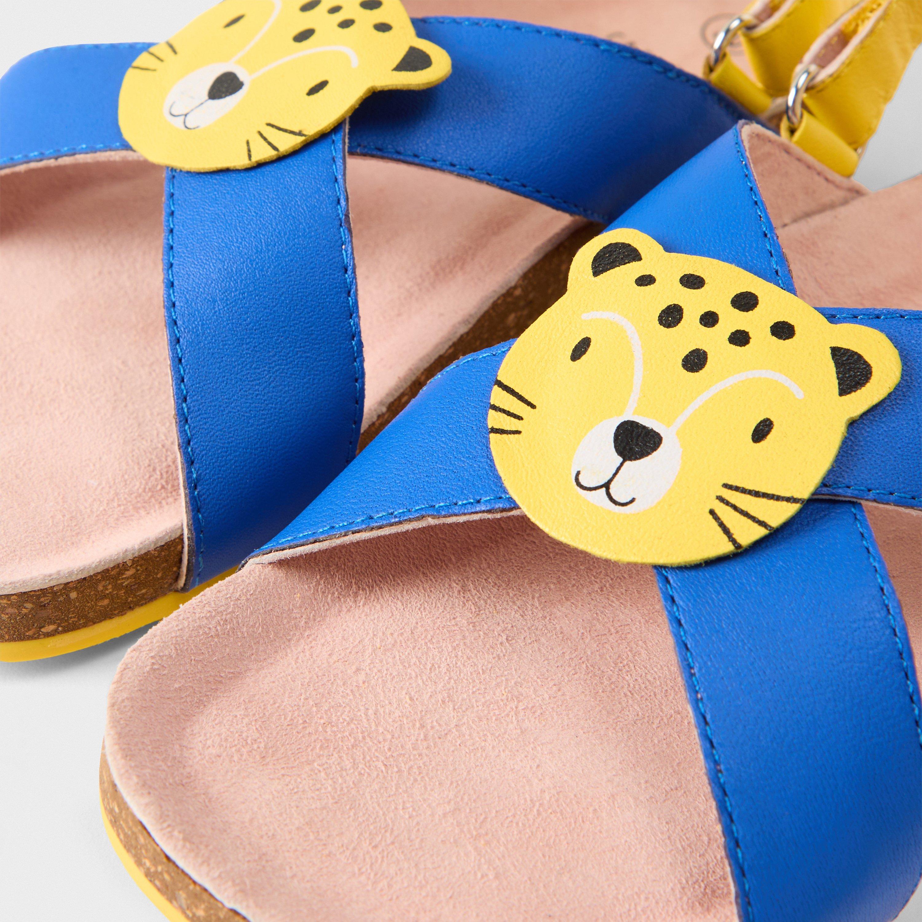 Blue - Carrement Beau - Kids' Flat Sandal - 3