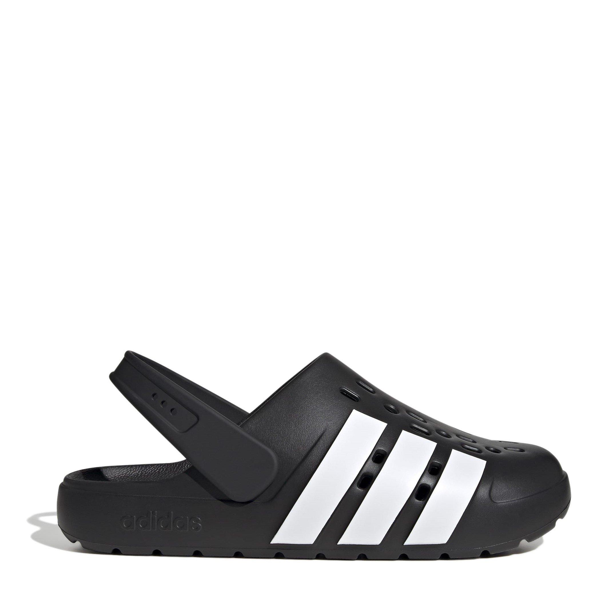CoreBlk/FtwrWht - adidas - Men's Adilette Clogs - 1