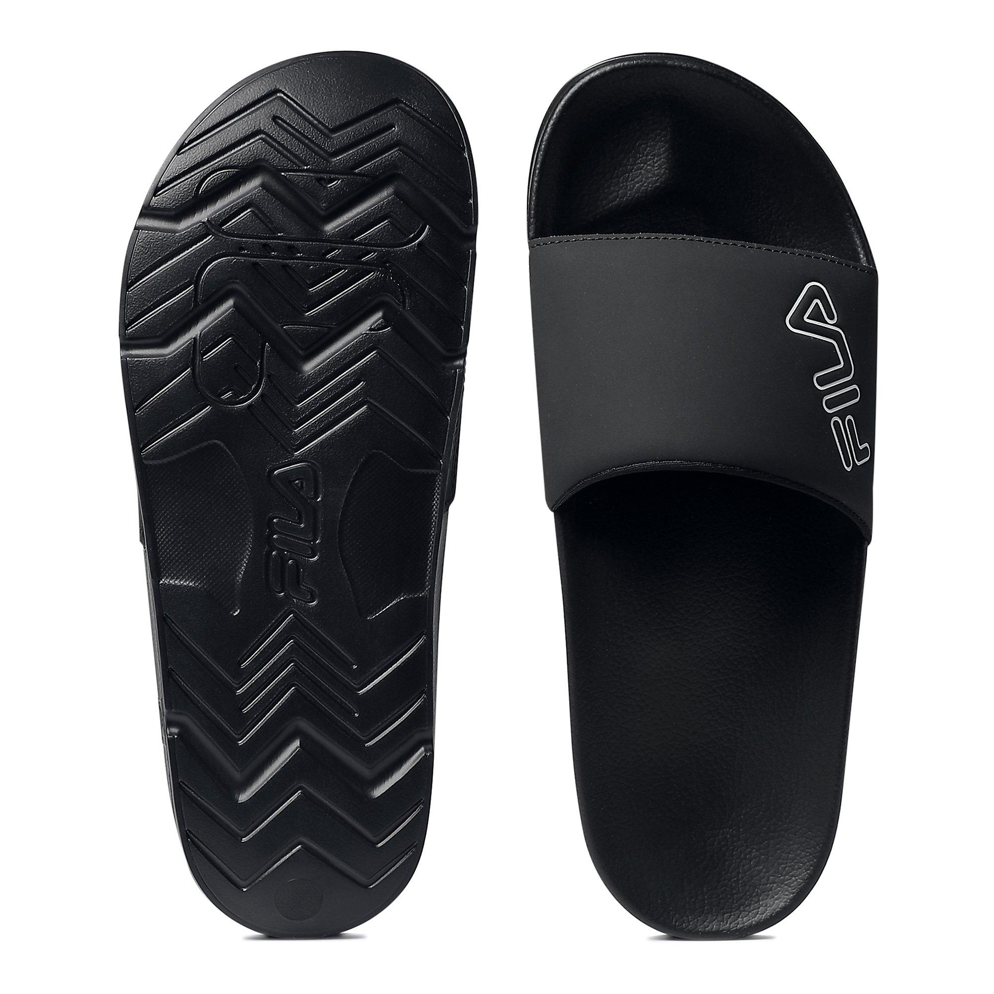 BLK/BLK/BLK - Fila - Adults Drifter Bric Pool Sliders - 4