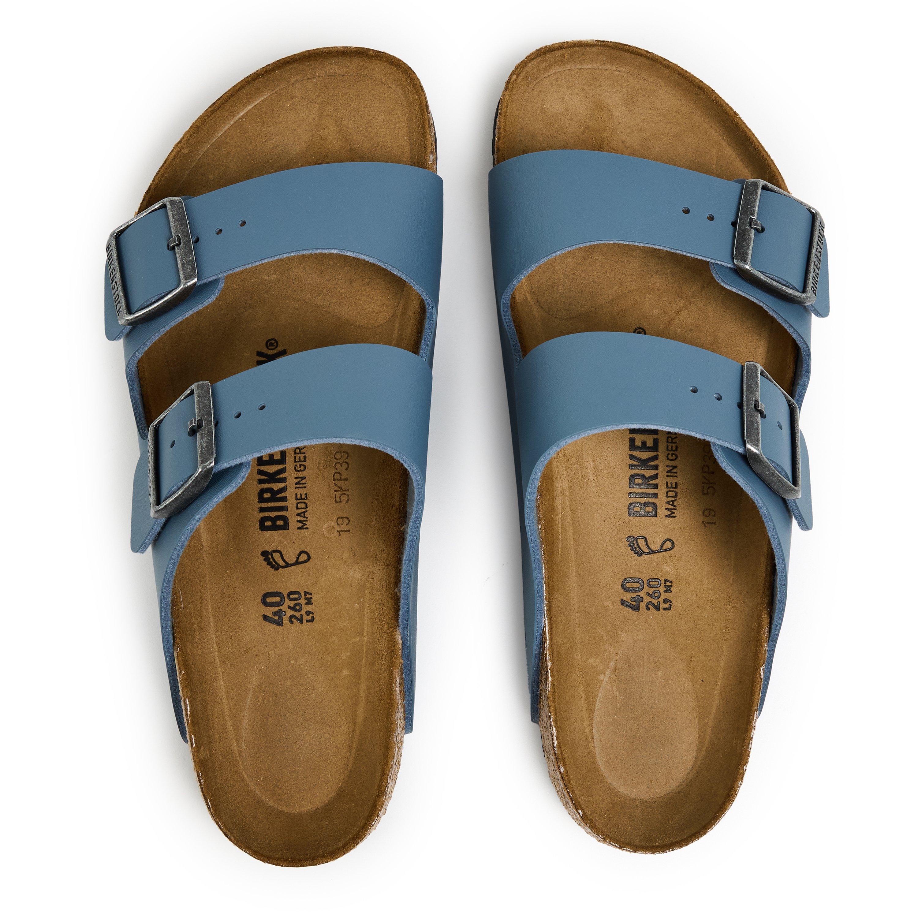Basalt Grey - Birkenstock - Men's Contoured Footbed Adjustable Flat Sandals - 4