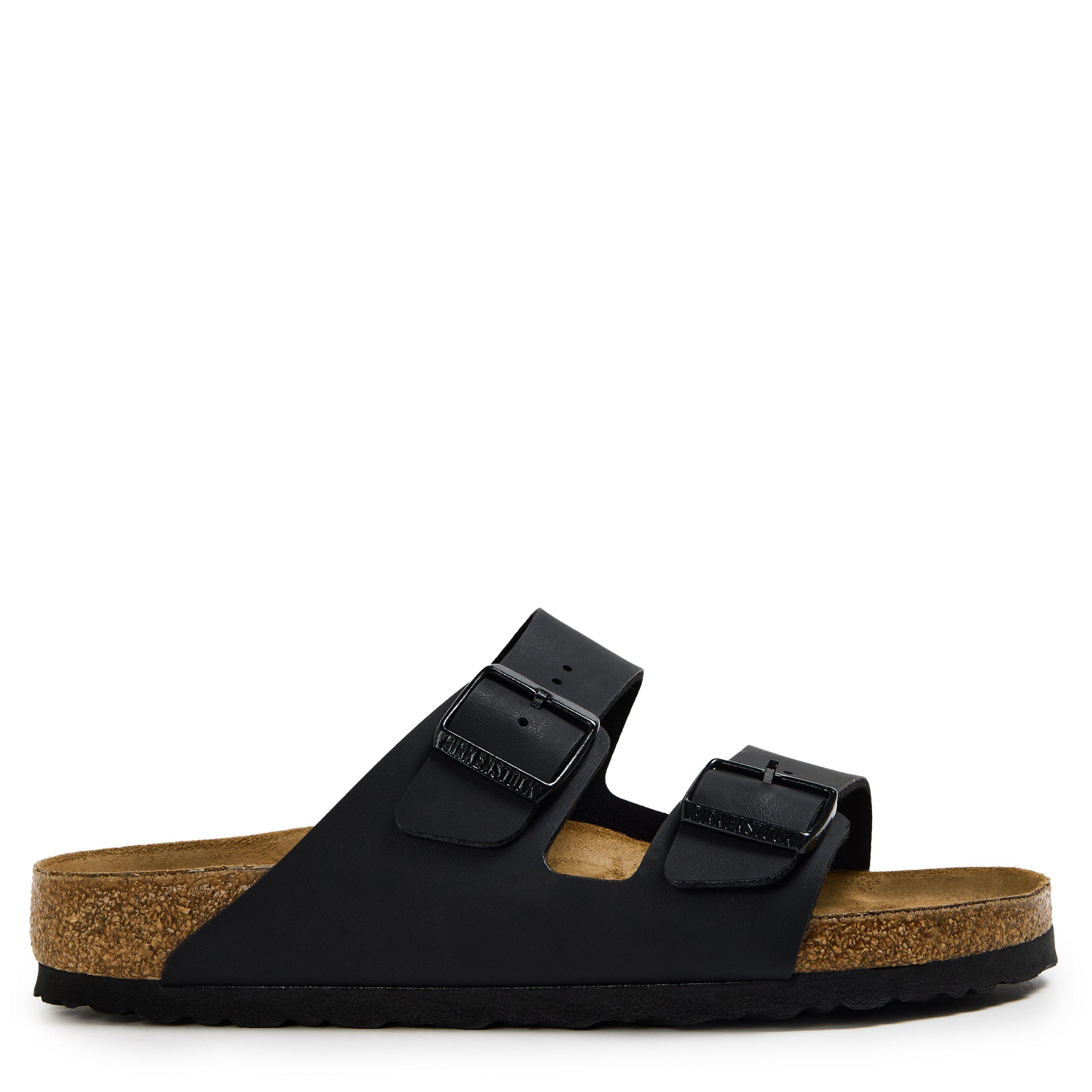 Birkenstock Men's Contoured Footbed Adjustable Flat Sandals - Black - 7.5 (41)