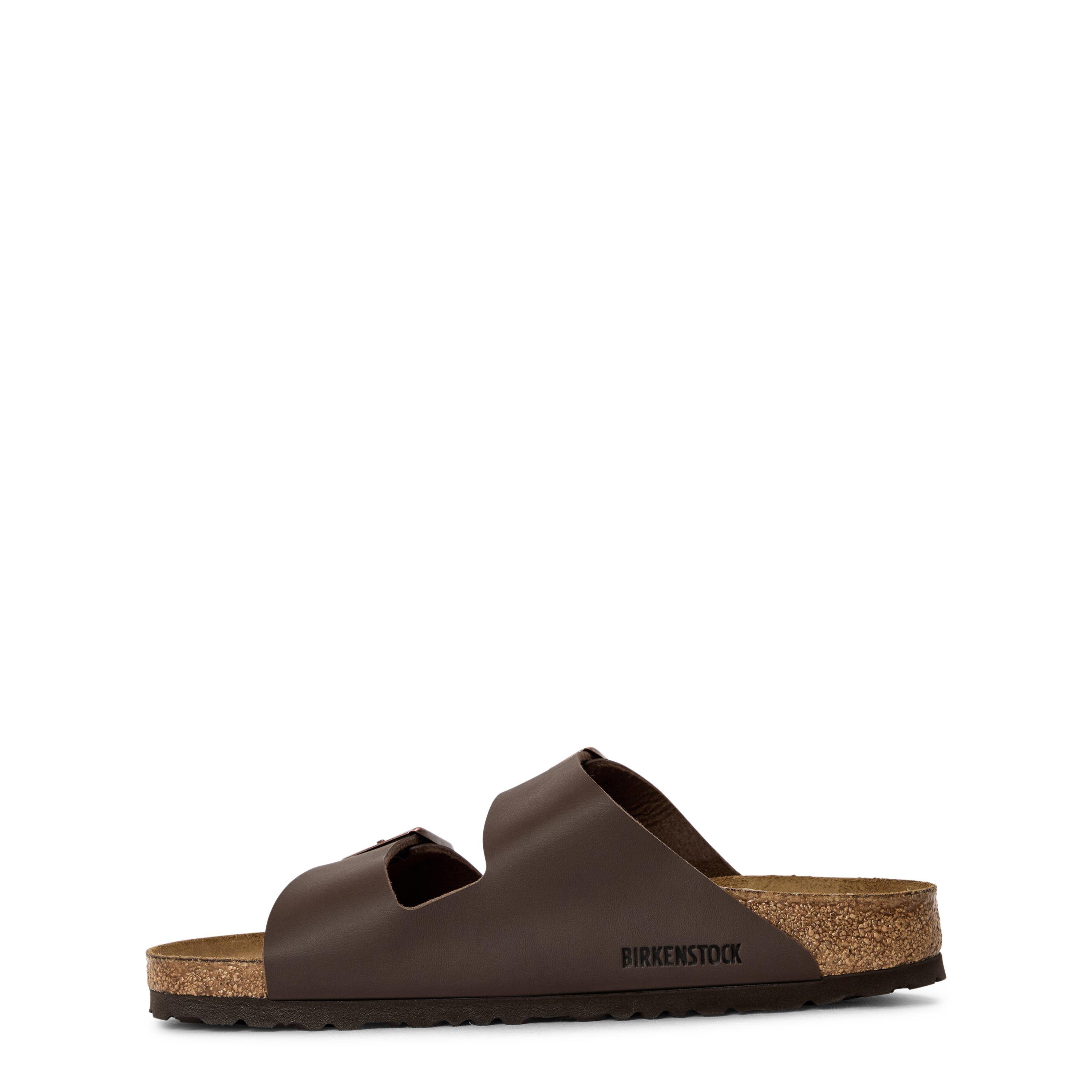 Dark Brown - Birkenstock - Men's Contoured Footbed Adjustable Flat Sandals - 2