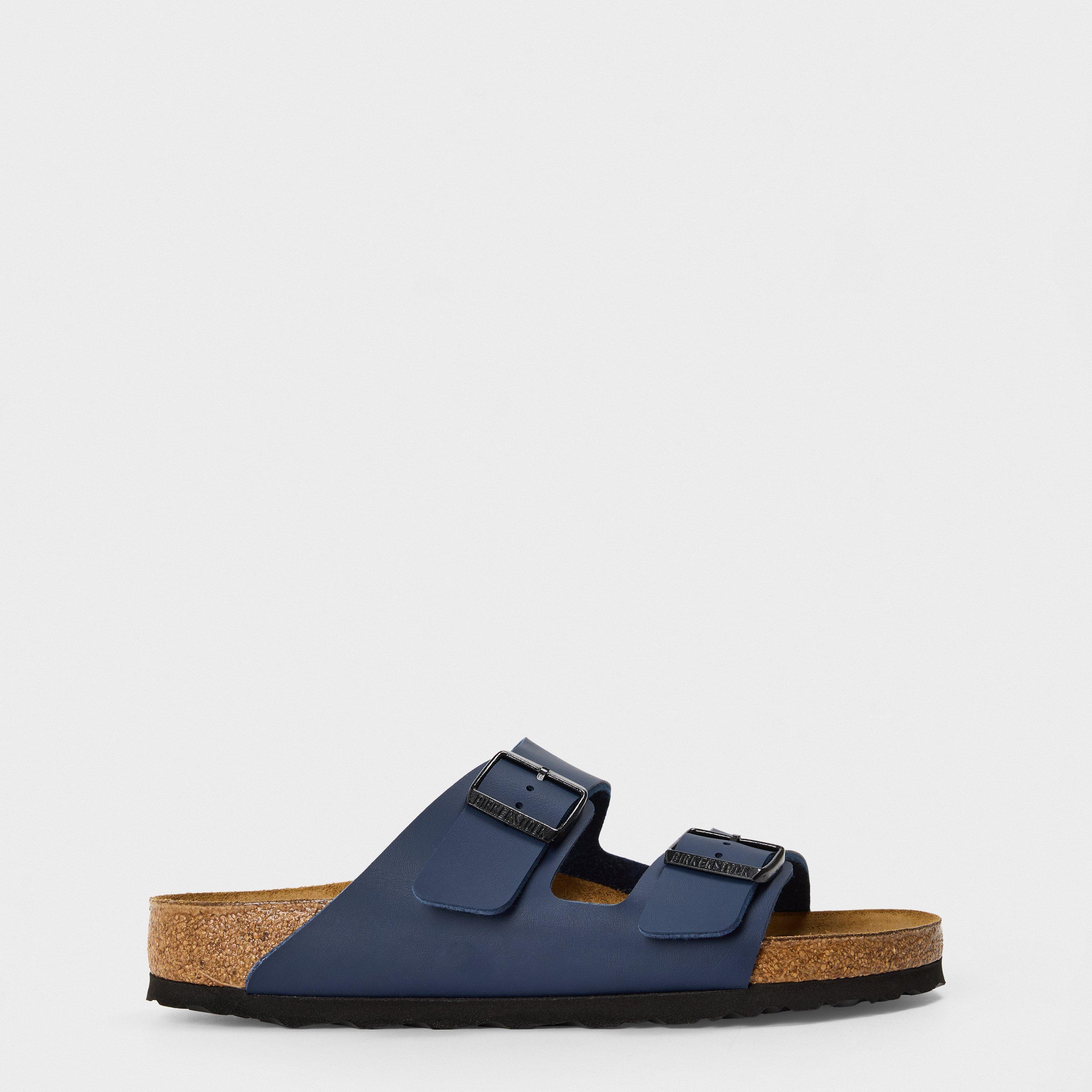 Birkenstock Men's Contoured Footbed Adjustable Flat Sandals - Blue - 8 (42)