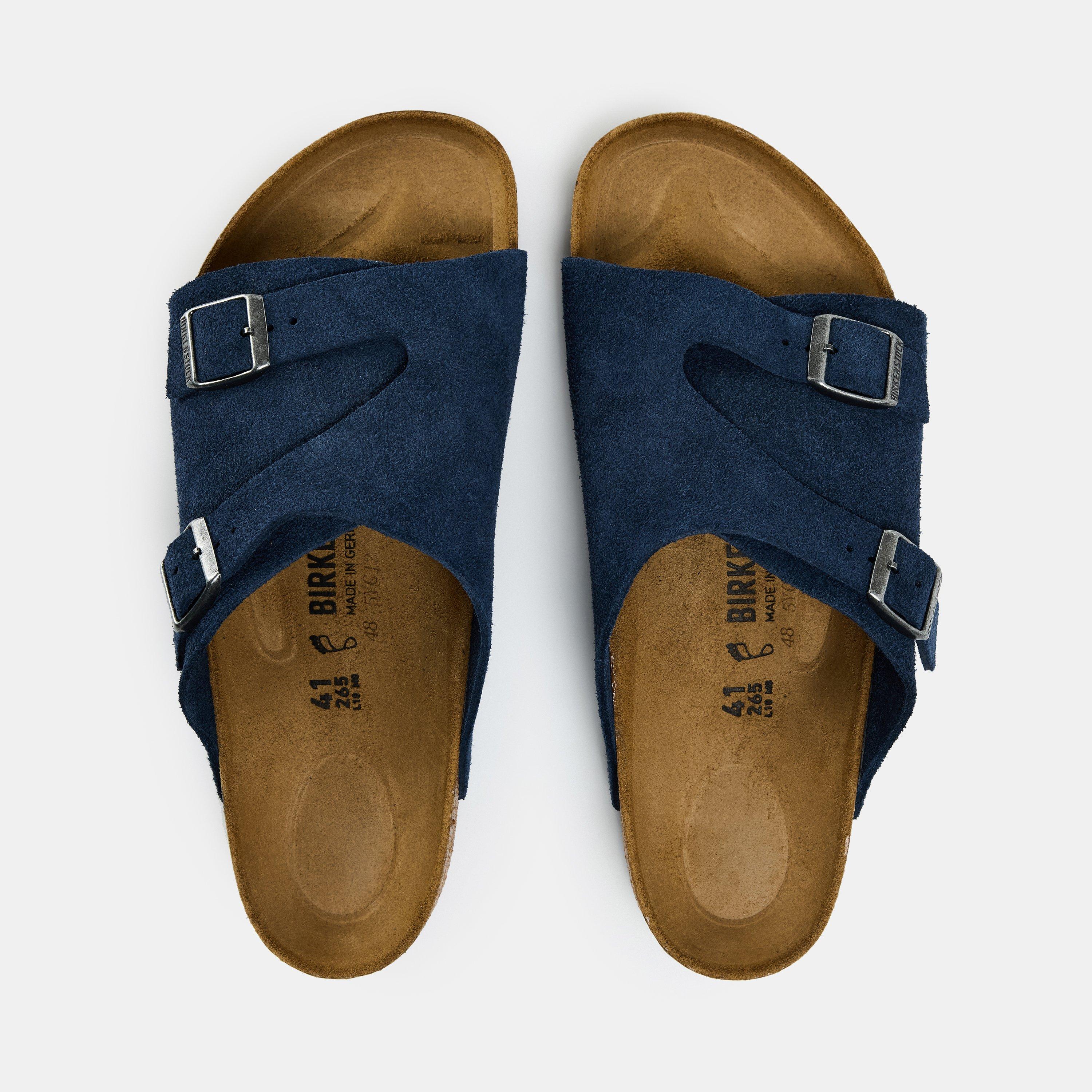 New Navy - Birkenstock - Men's Bstk Zurich Flat Sandals - 4