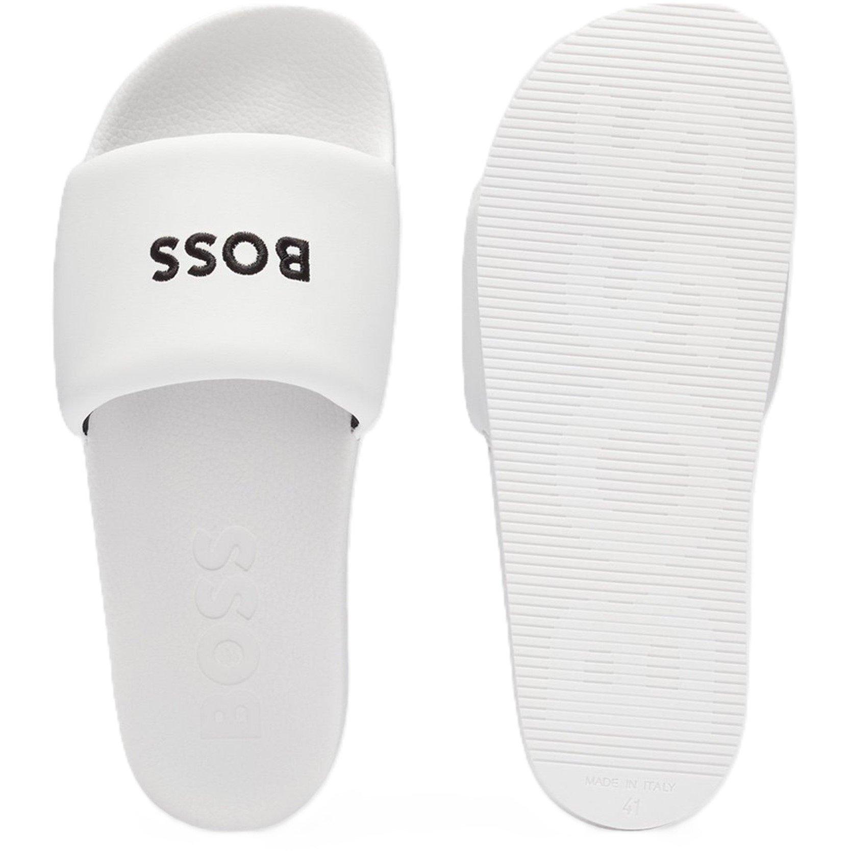 White - Boss - Men's Reese Pool Sliders - 3