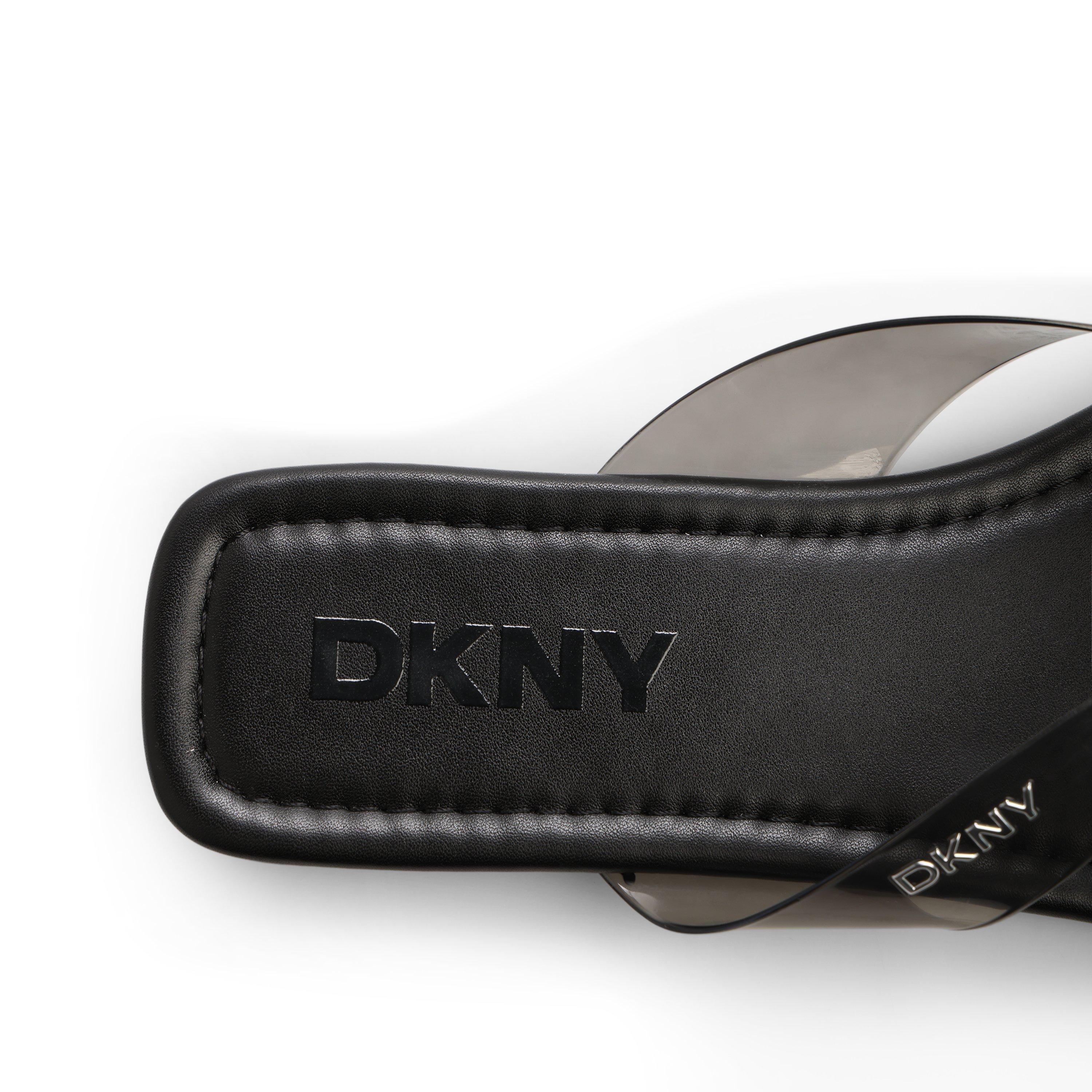 Black - DKNY - Women's Hampton Flip Flops - 5