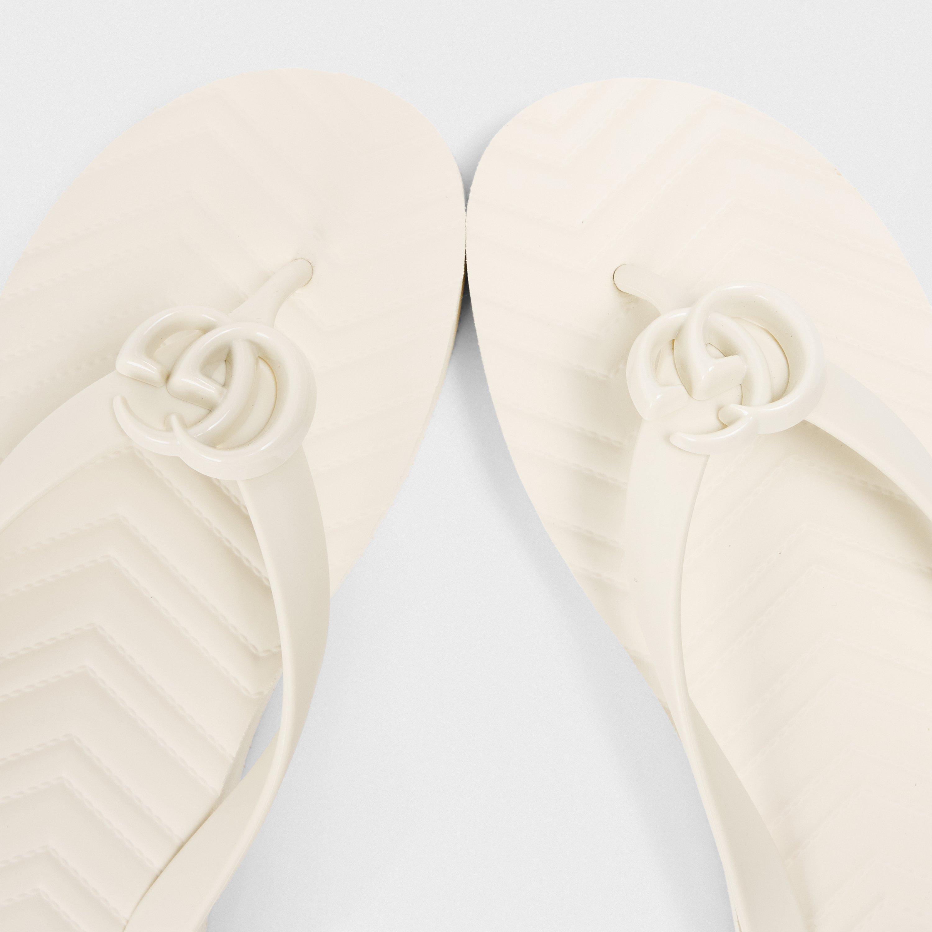 Mystc Wh/MysWh - Gucci - Kids' Contoured Footbed Flat Sandals - 3