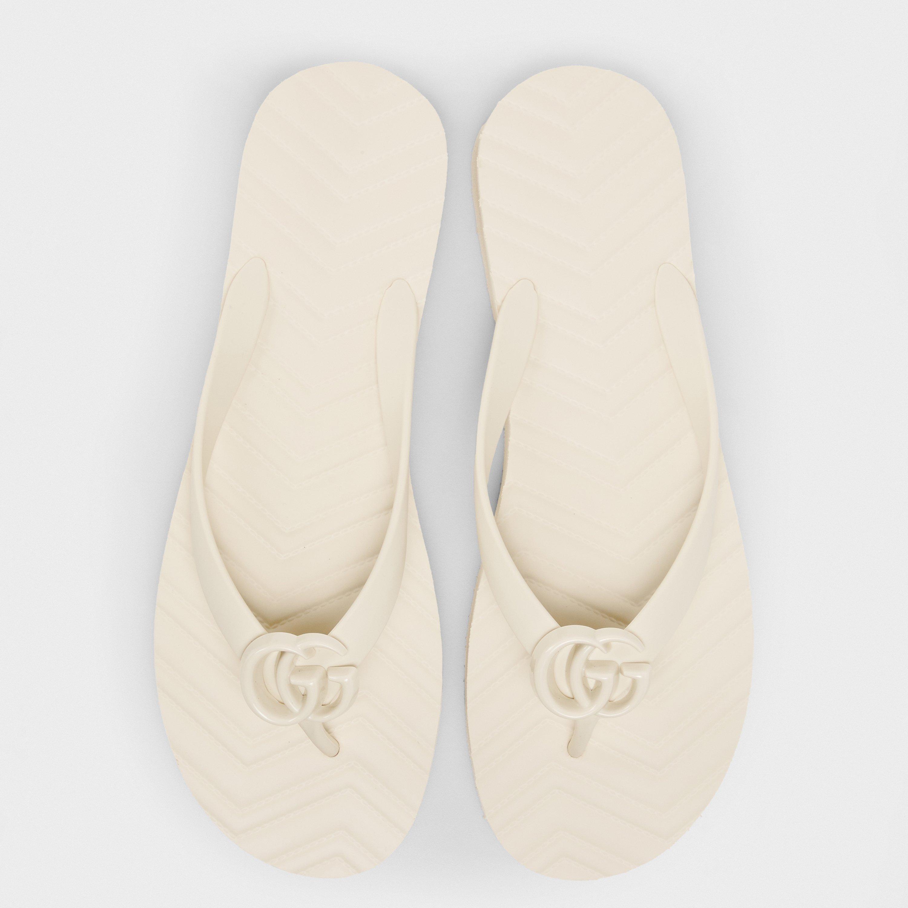 Mystc Wh/MysWh - Gucci - Kids' Contoured Footbed Flat Sandals - 4