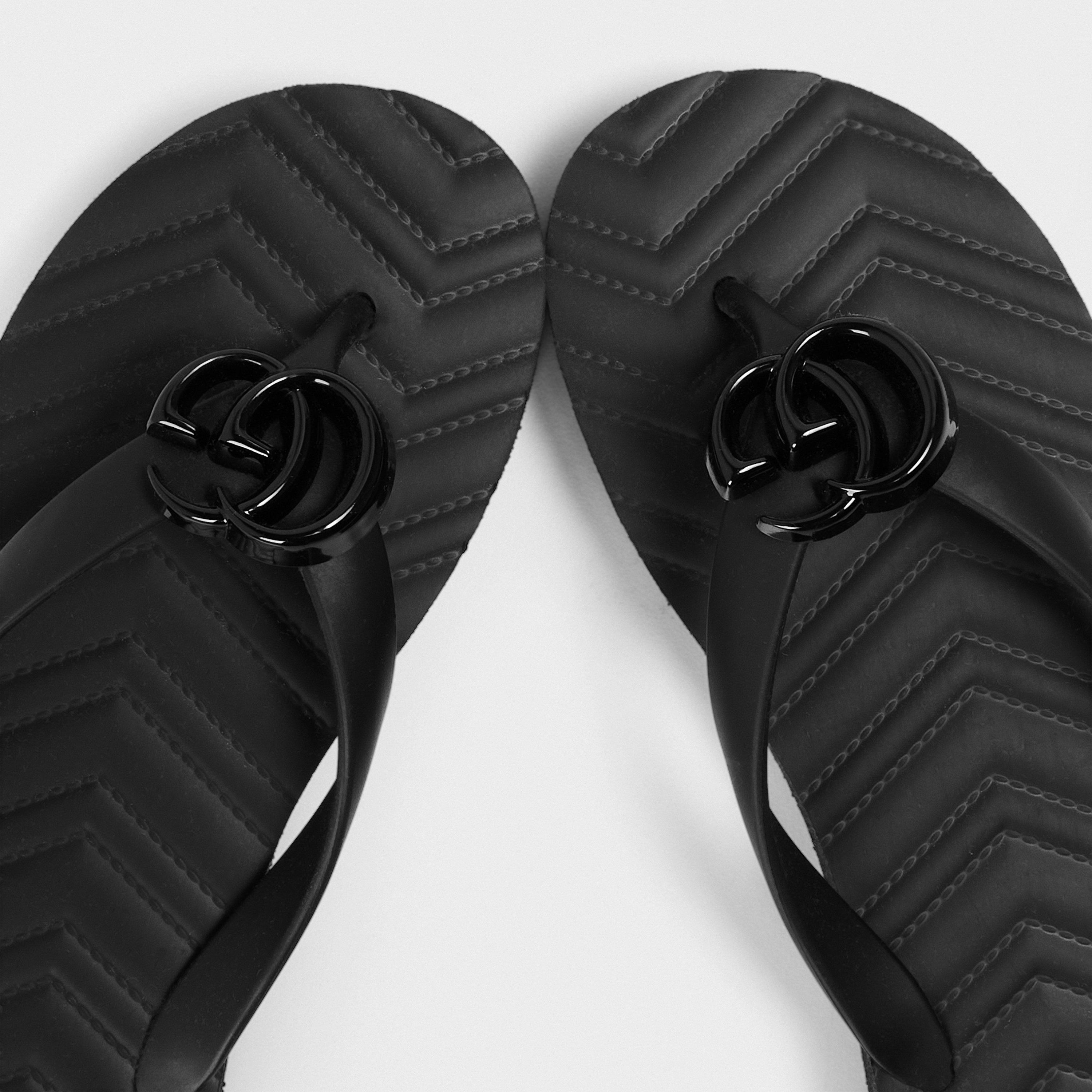 Nero/Nero - Gucci - Kids' Contoured Footbed Flat Sandals - 3